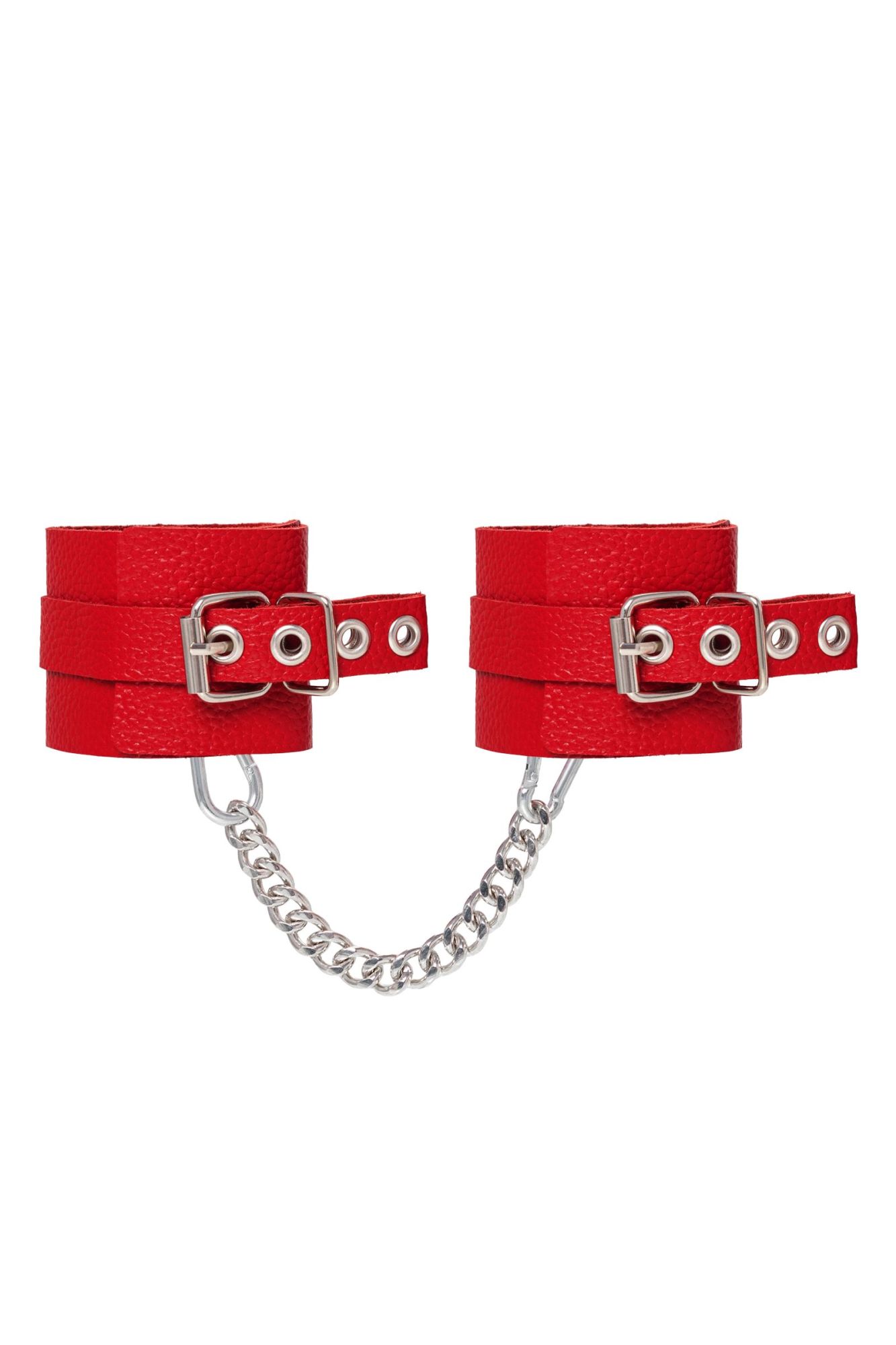 оковы pecado bdsm, мягкие с люверсами, натуральная кожа, красные в Воронеже