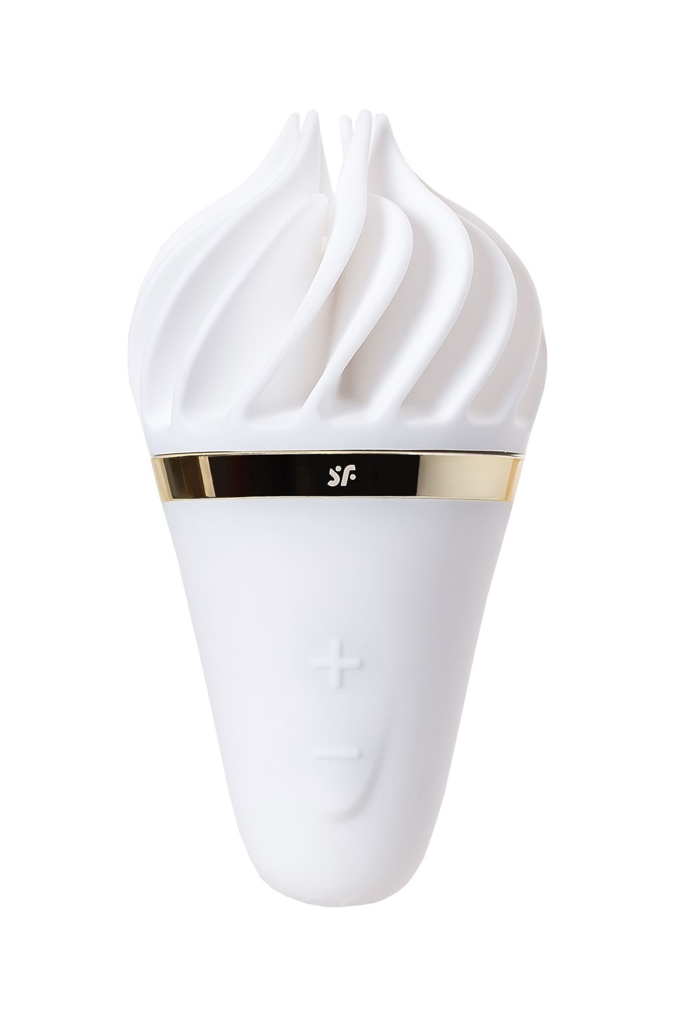 вибромассажер satisfyer layons sweet treat, силикон, белый, 10,4 см. в Воронеже