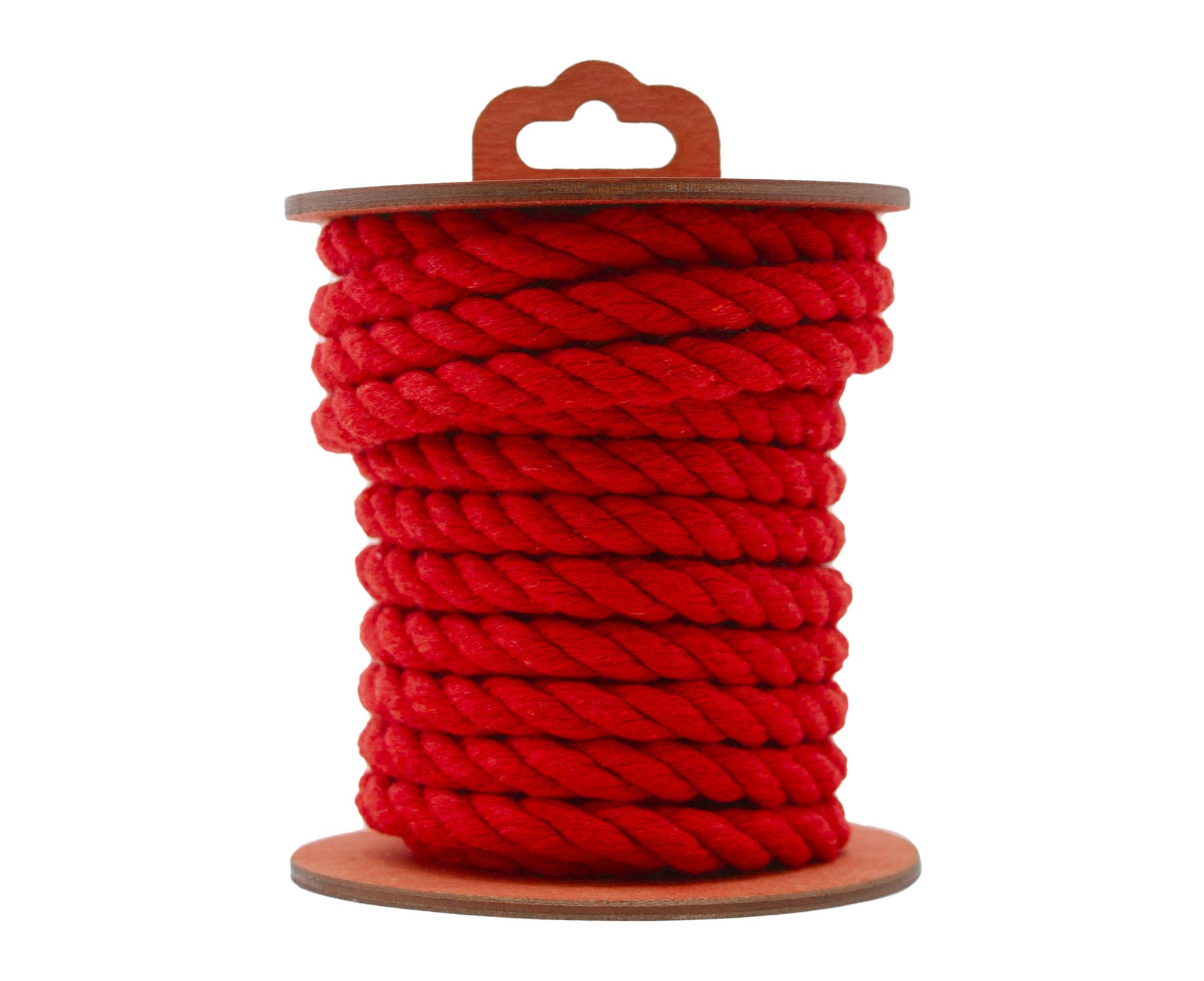 хлопковая веревка для шибари, на катушке красная, 5 м в Воронеже