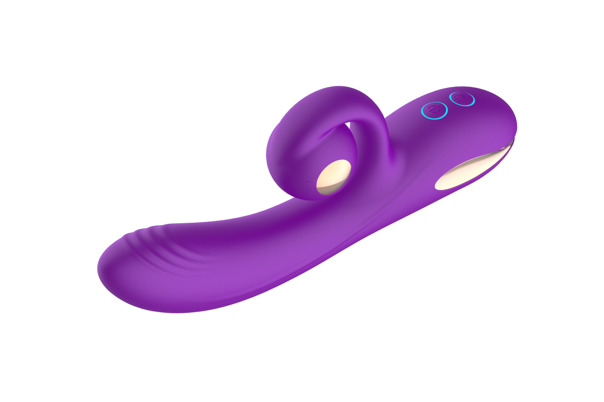 силиконовый вибратор-кролик с функцией вращения sw3052-purple в Воронеже