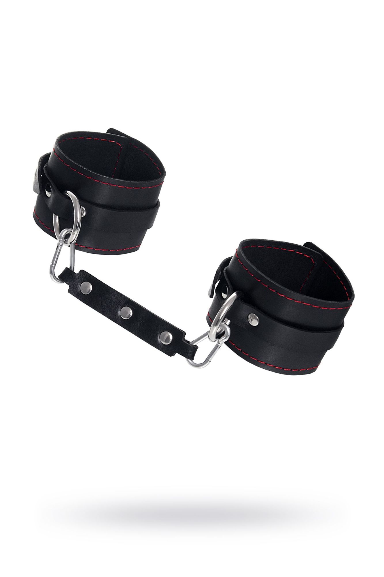 оковы pecado bdsm, однослойные с контрастной строчкой, натуральная кожа, черные в Воронеже