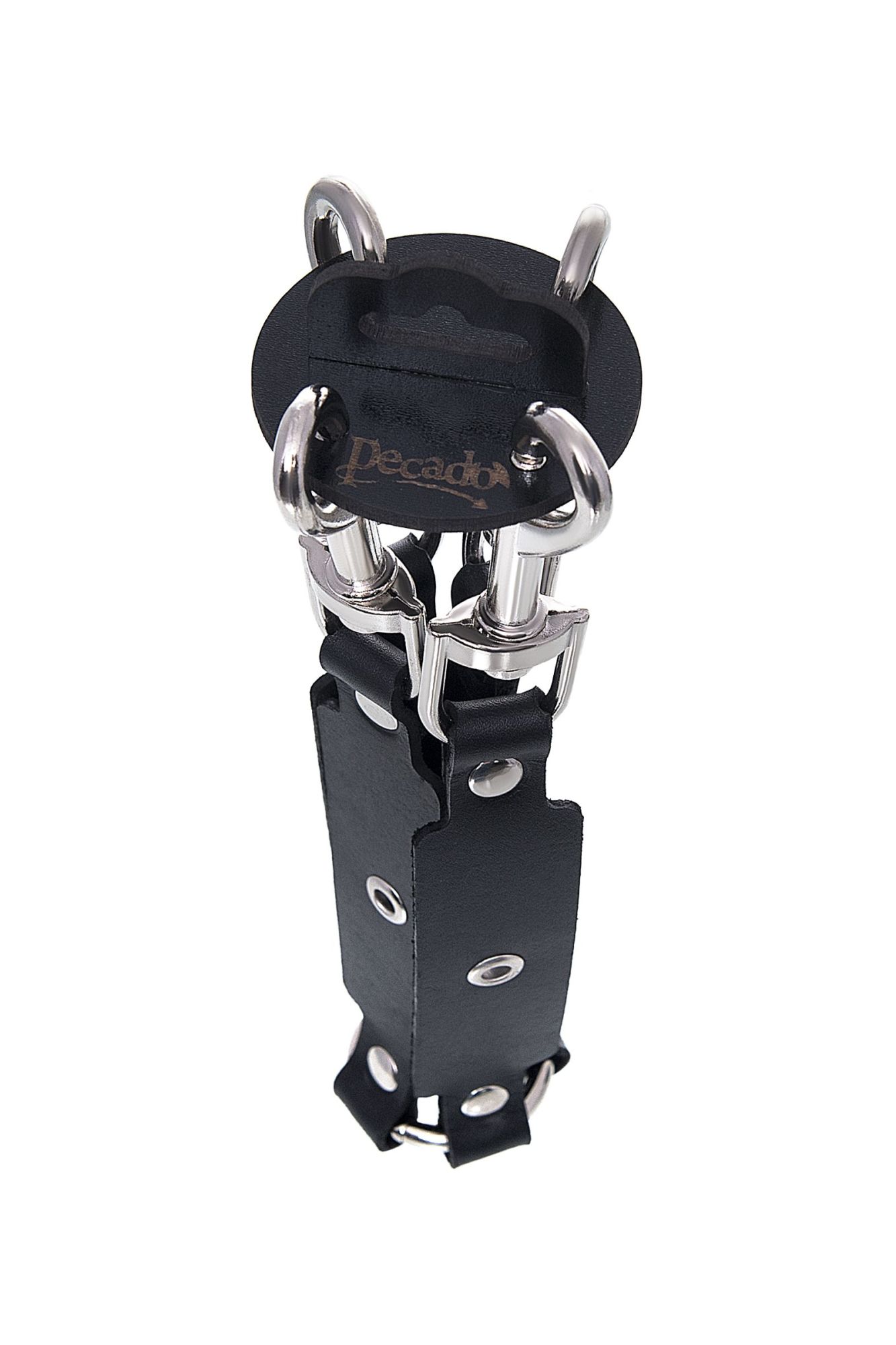 сцепка pecado bdsm, крестообразная с карабинами, для фиксации рук и ног, натуральная кожа, черный в Воронеже