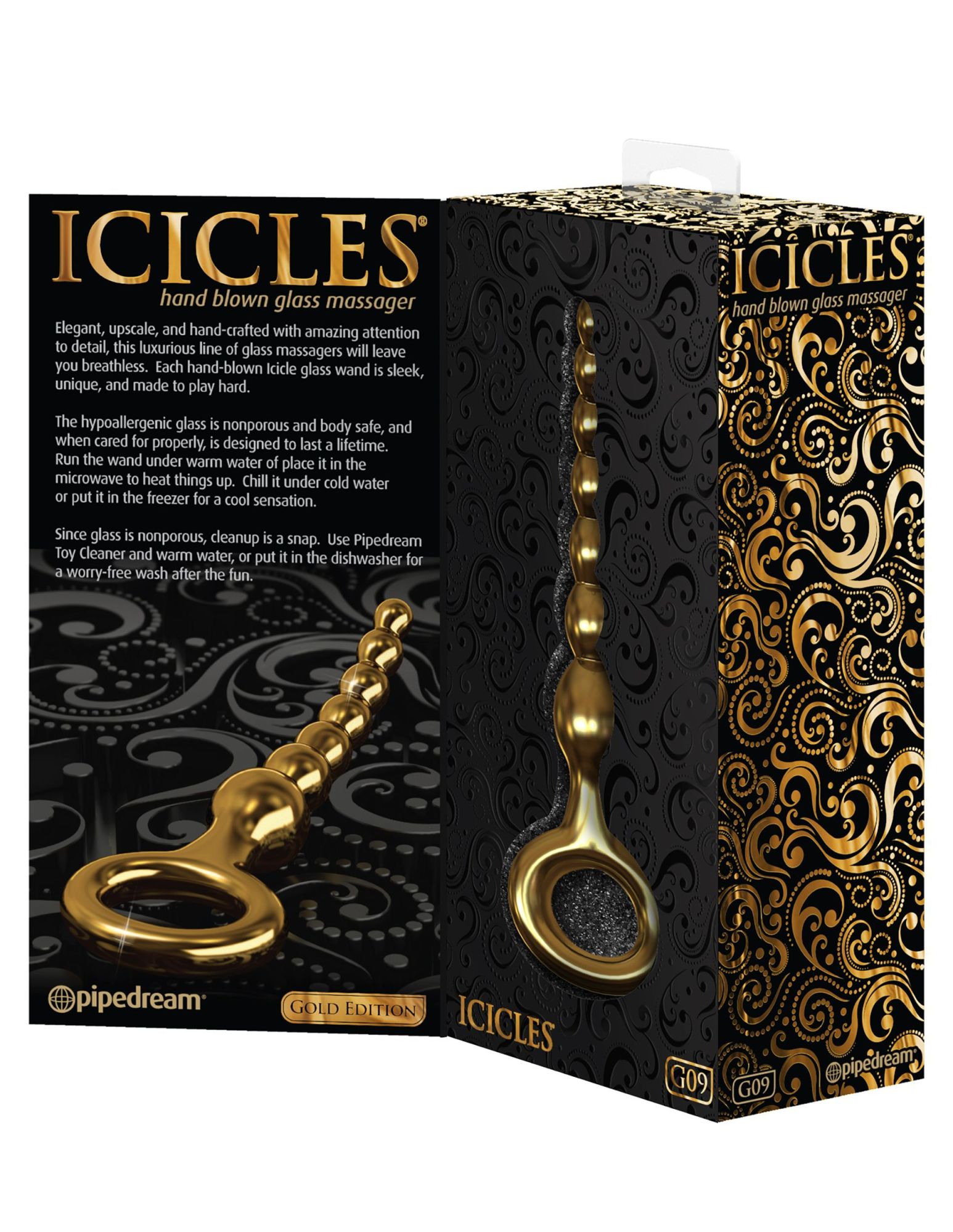 анальный стимулятор pipedream icicles gold edition g09, стеклянный в Воронеже