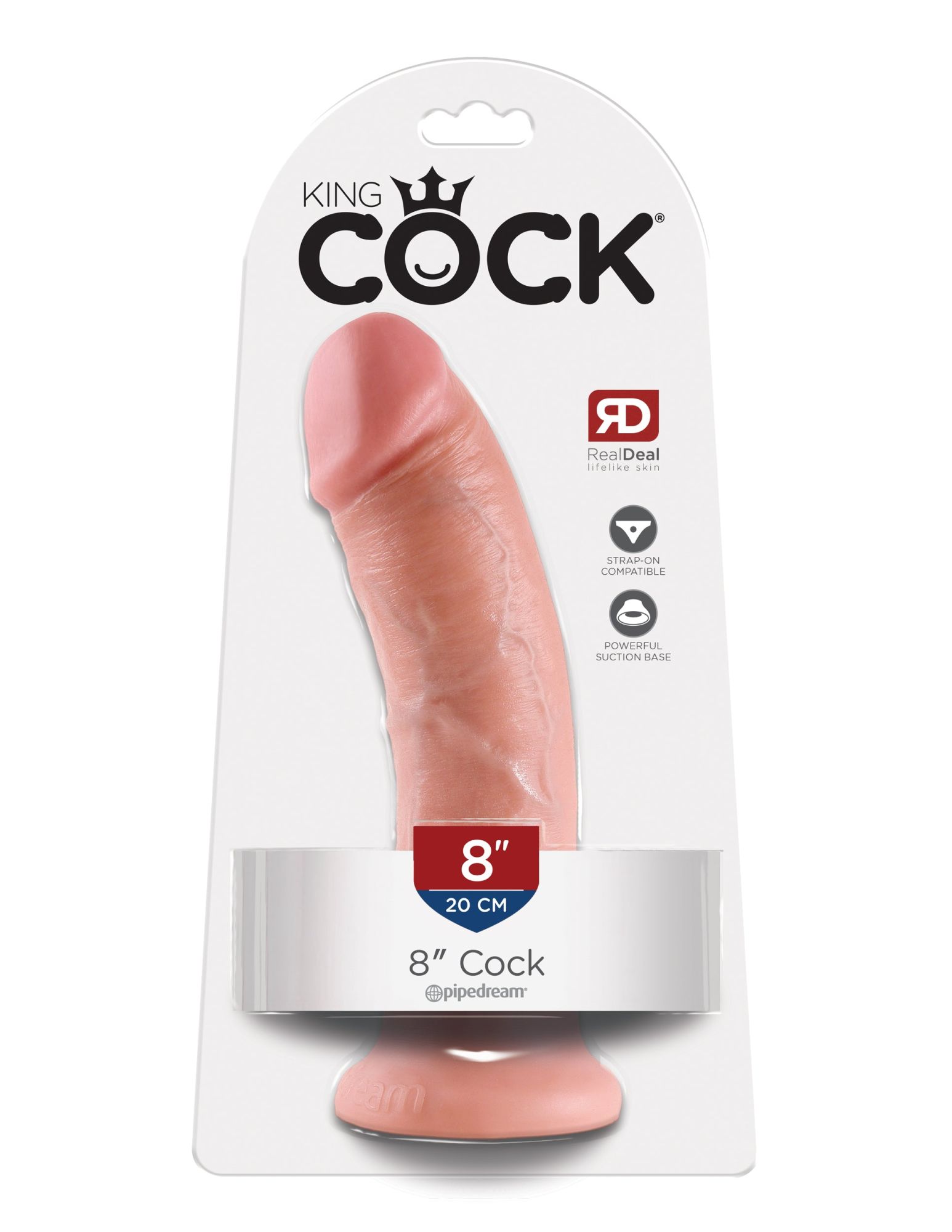 фаллоимитатор king cock 8" cock - flesh pipedream 550321pd в Воронеже