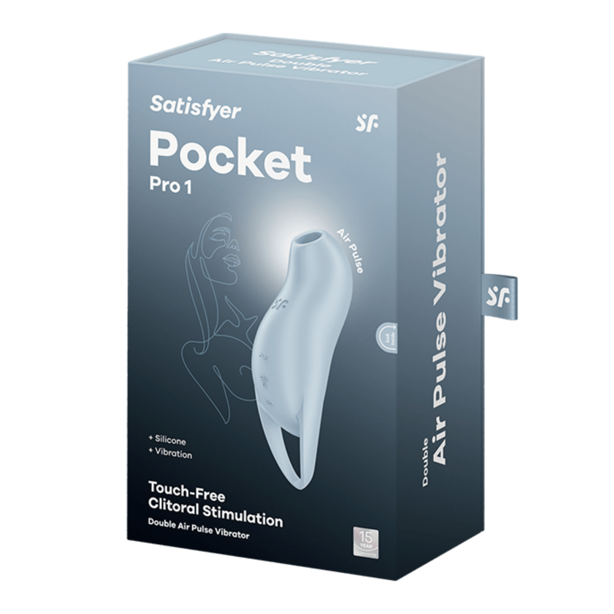 вакуумный массажер satisfyer pocket pro 1 light blue 045160sa в Воронеже
