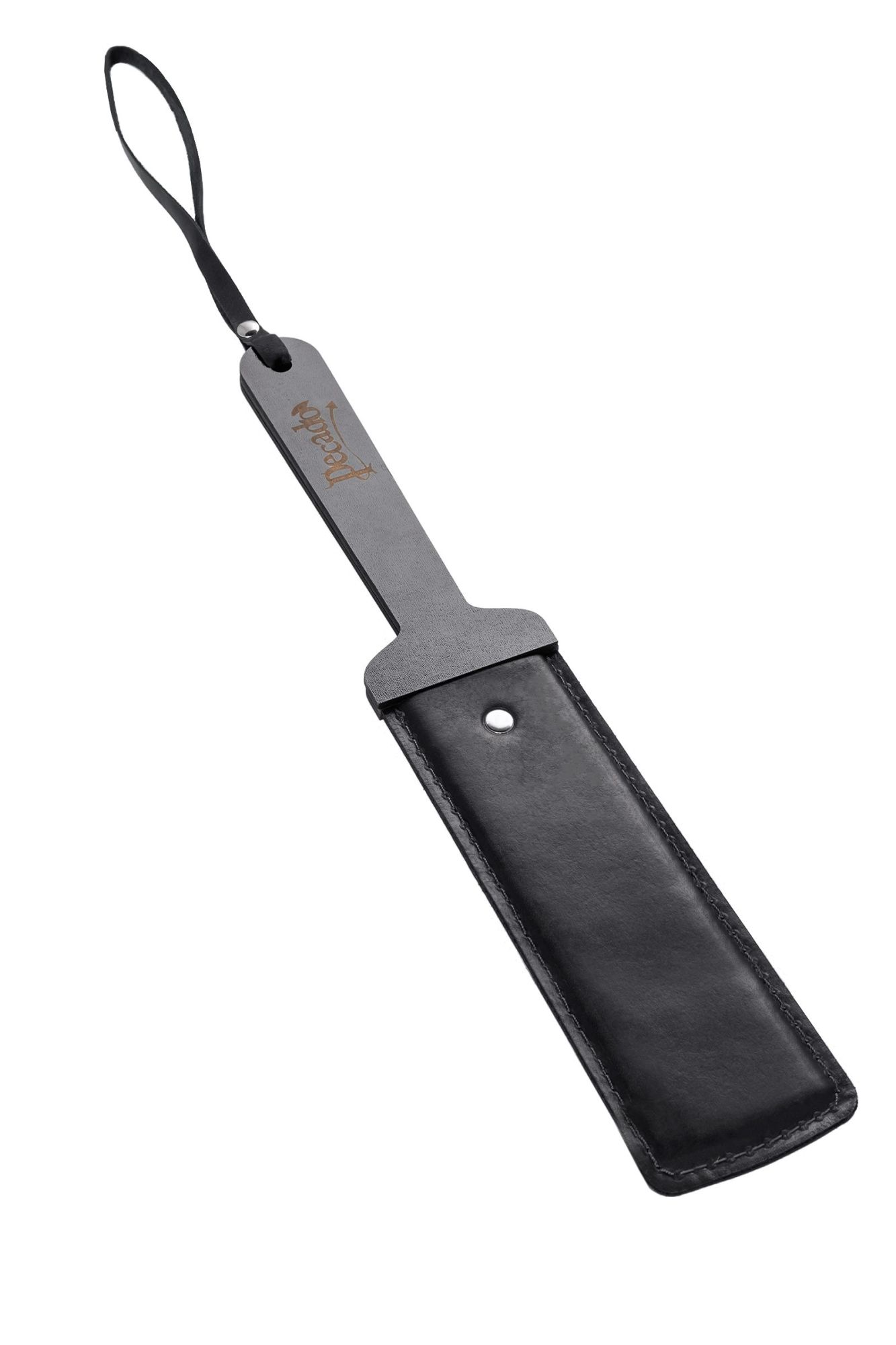 паддл pecado bdsm, гибкий, натуральная кожа и дерево, черный в Воронеже