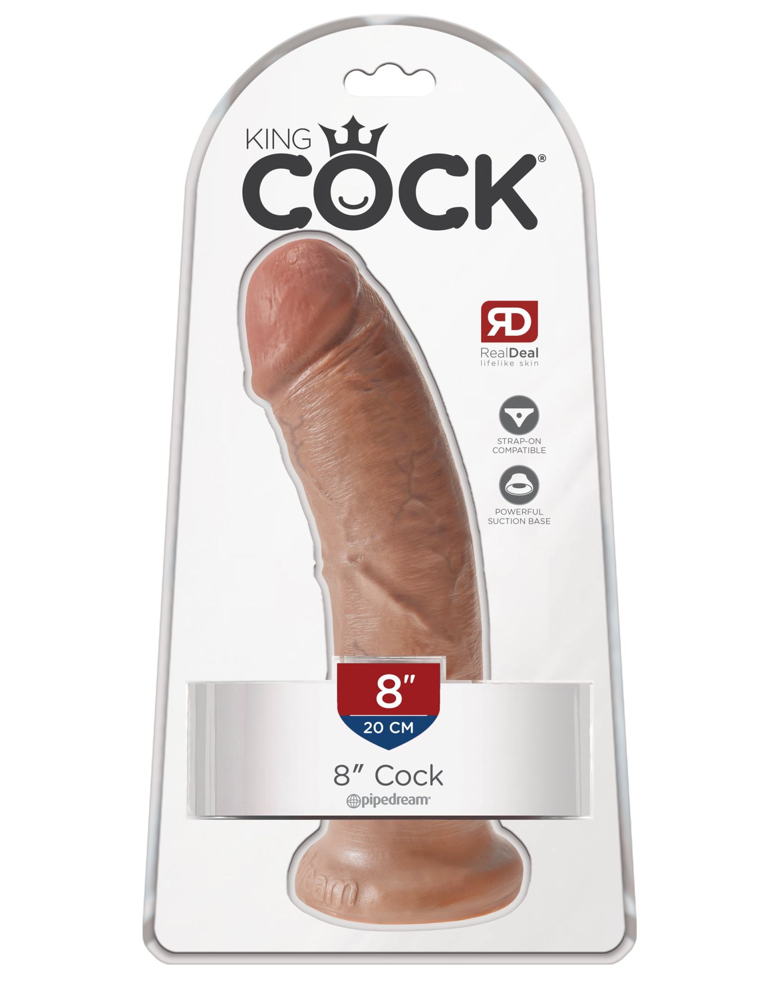 фаллоимитатор king cock 8" мулат cock - flesh pipedream 550322pd в Воронеже