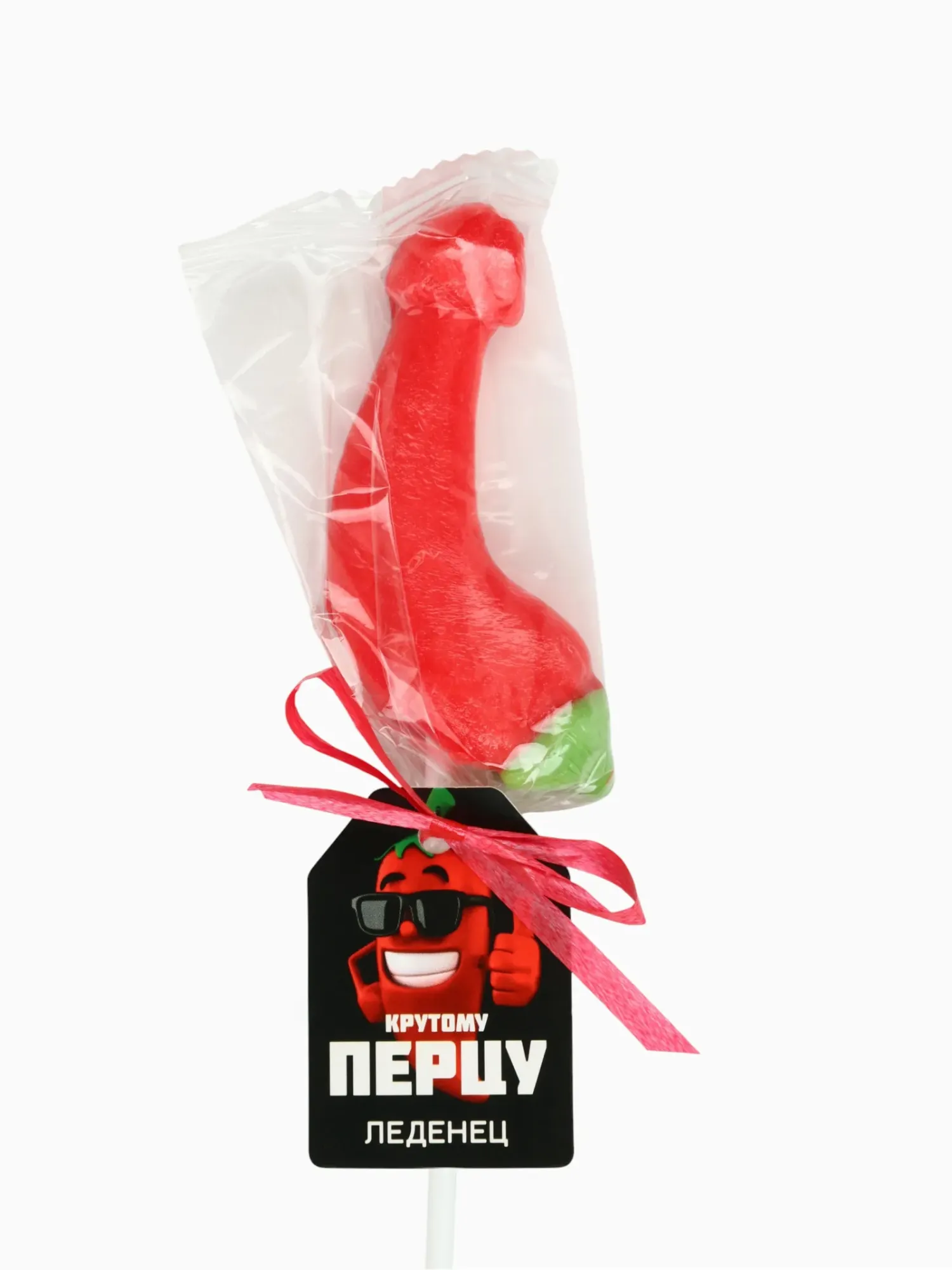 леденец на палочке «крутому перцу», вкус: клубника, 18+ в Воронеже