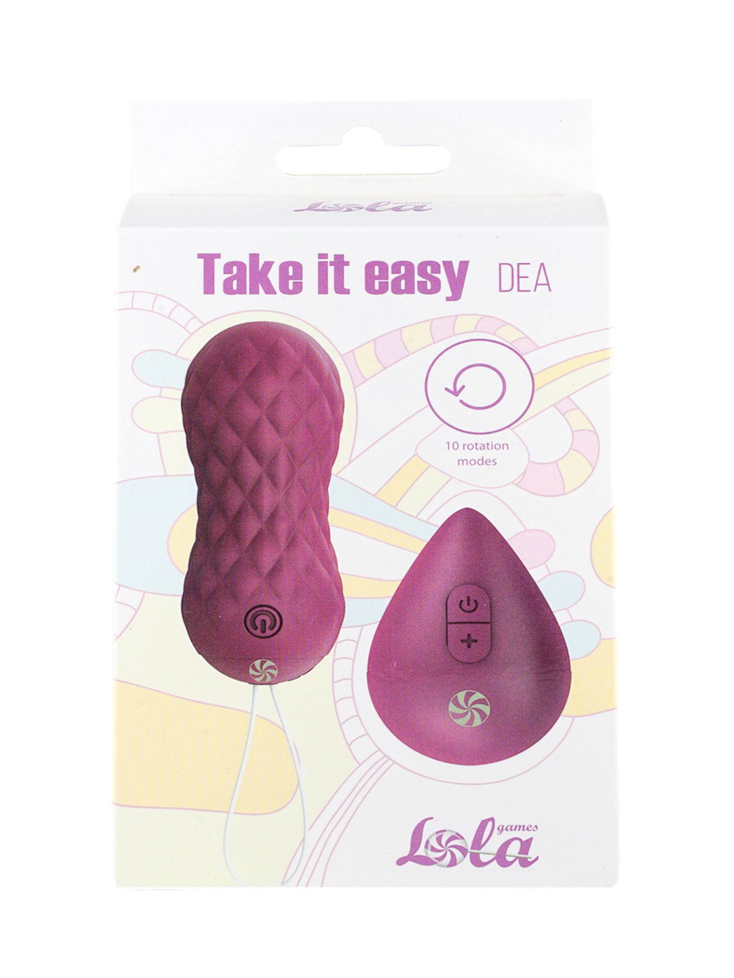 вращающиеся виброшарики на пульте take it easy dea purple 9021-06lola в Воронеже
