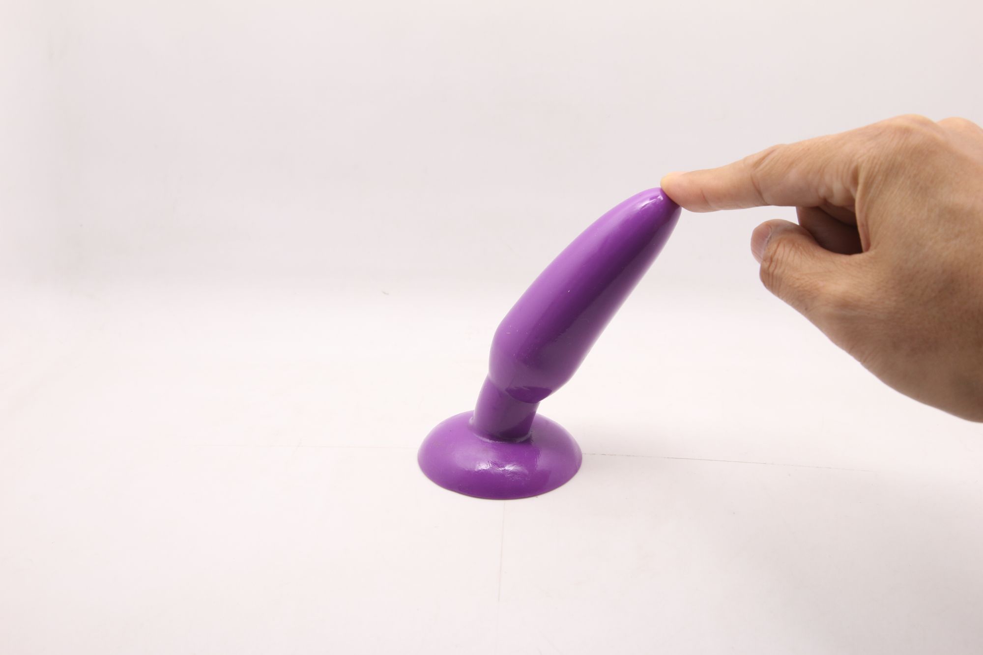 анальная пробка с присоской 3,7 см purple bi-017001r в Воронеже