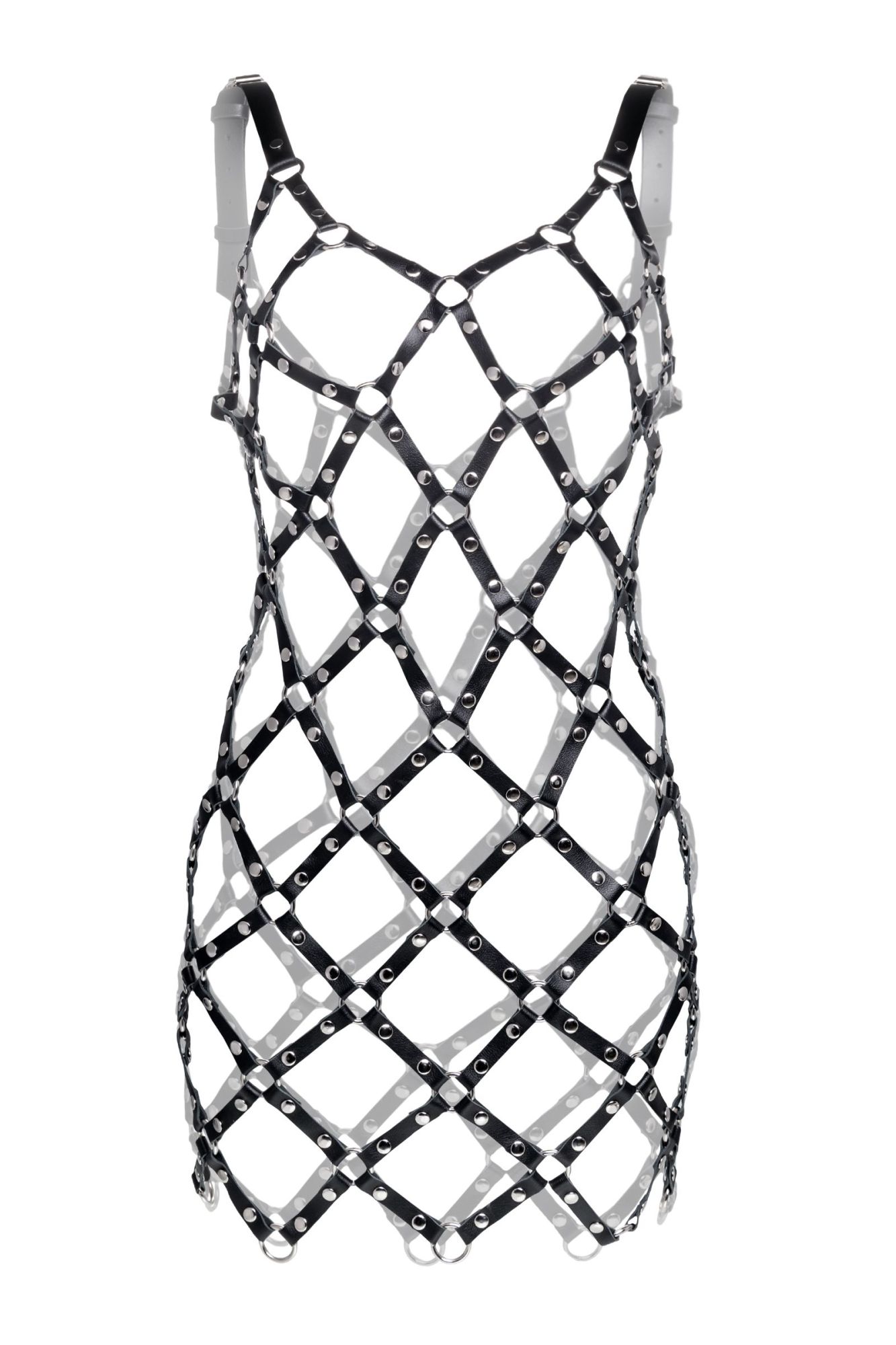 Эротическое портупея-платье pecado bdsm, из мягкой кожи, натуральная кожа, черный в Воронеже