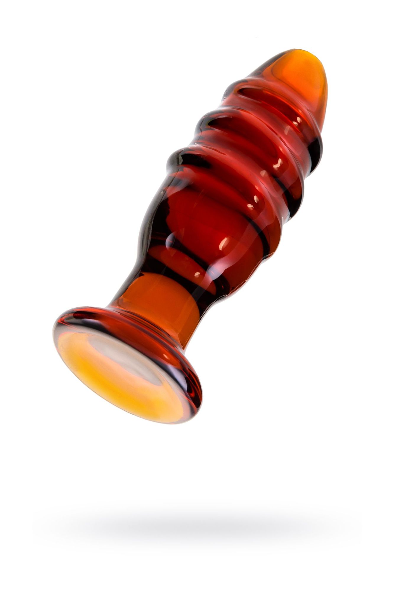 анальная втулка sexus glass, стекло, коричневая, 12,5 см, ø 4 см в Воронеже