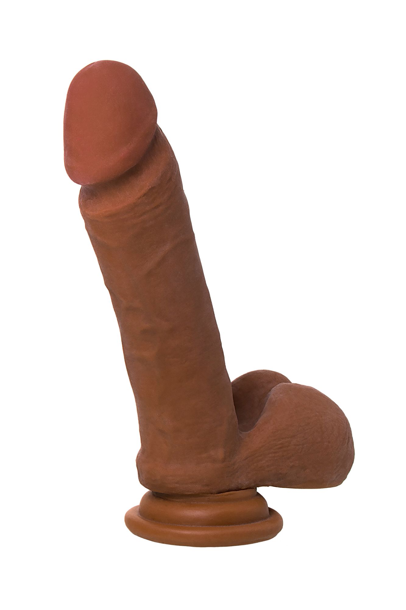 реалистичный фаллоимитатор realstick elite mulatto, коричневый, 16 см в Воронеже