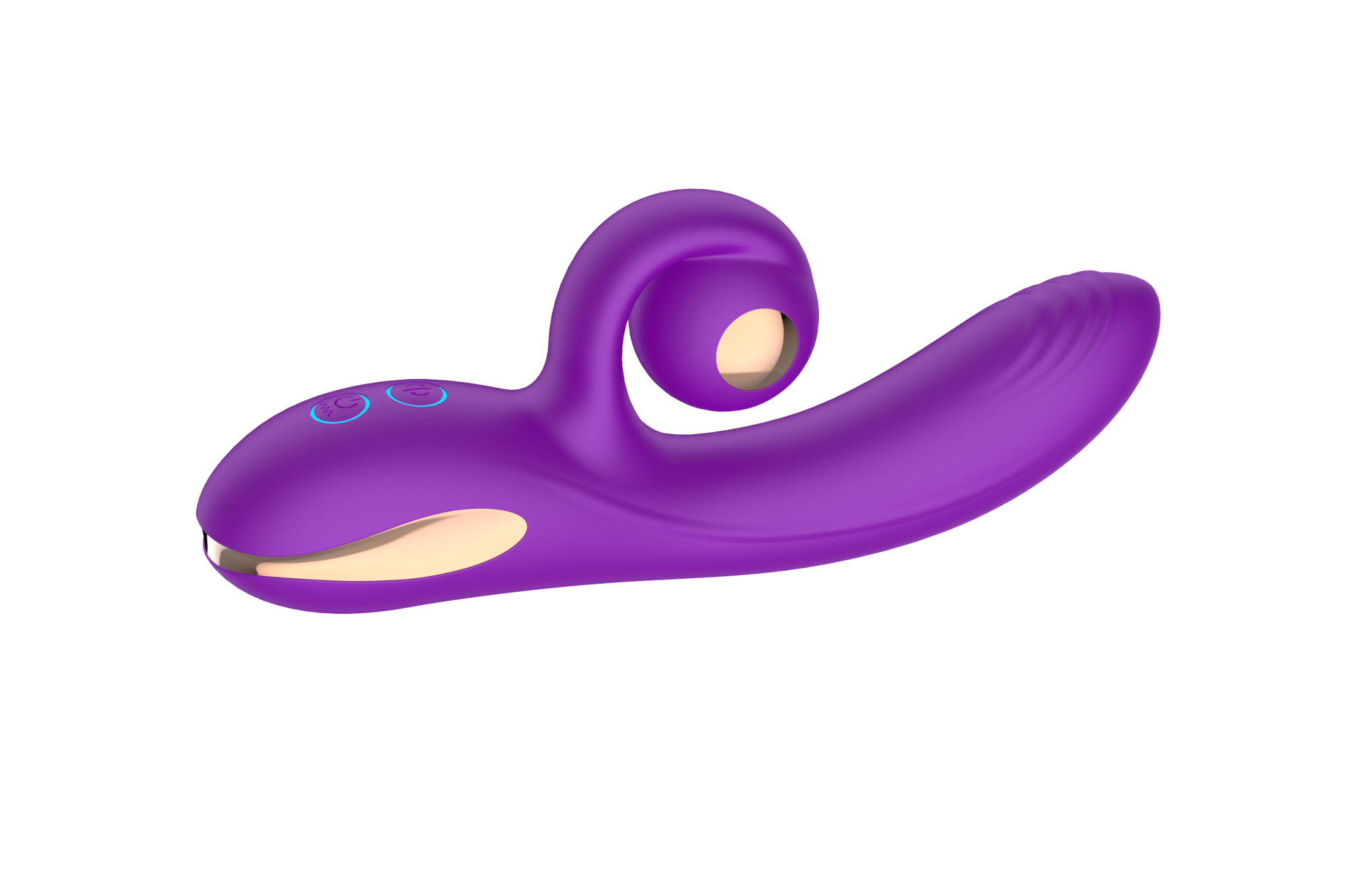 силиконовый вибратор-кролик с функцией вращения sw3052-purple в Воронеже