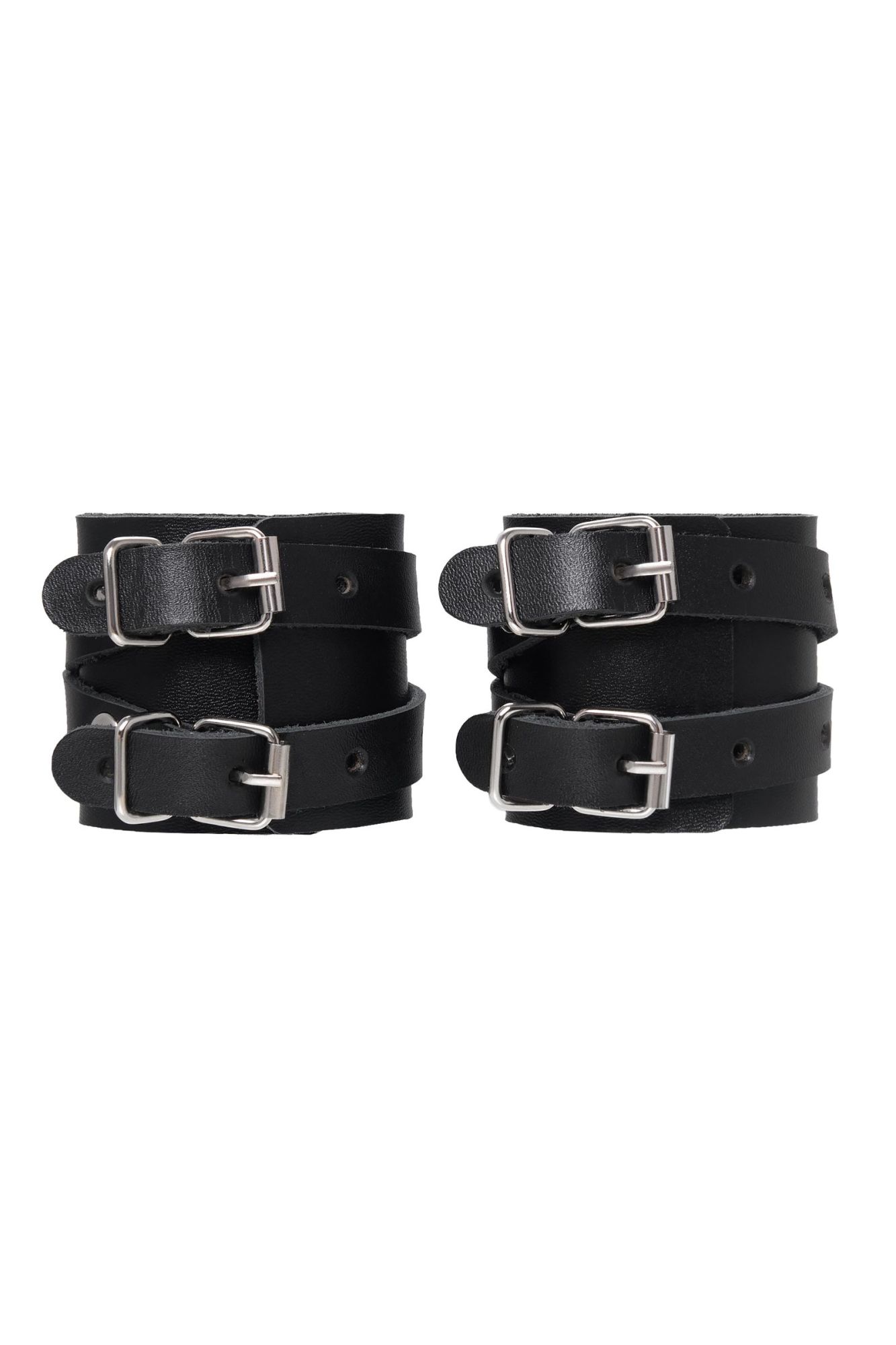 наручники pecado bdsm, с двумя перекрёстными ремешками, оригинальная сцепка, натуральная кожа в Воронеже