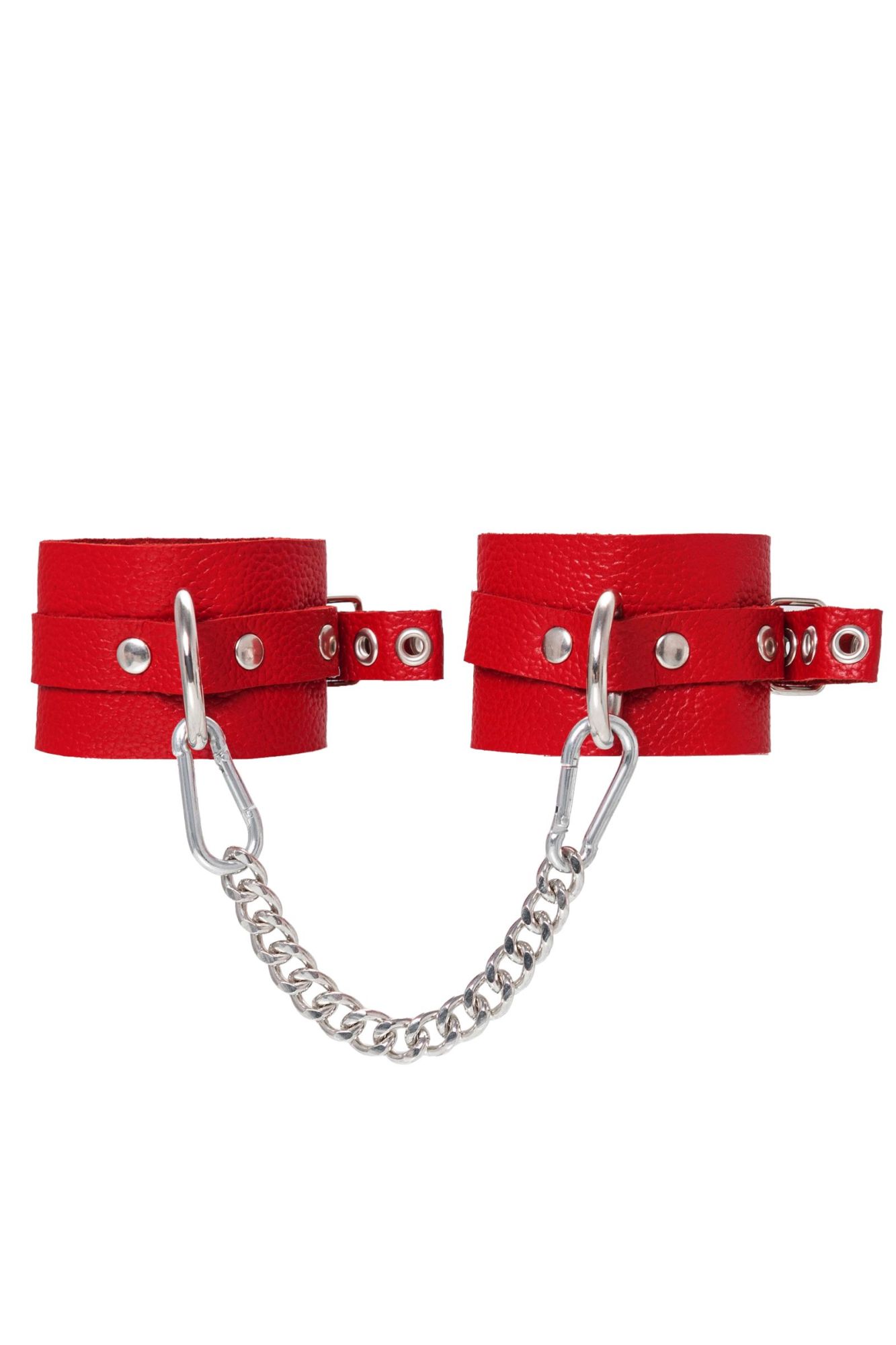 оковы pecado bdsm, мягкие с люверсами, натуральная кожа, красные в Воронеже