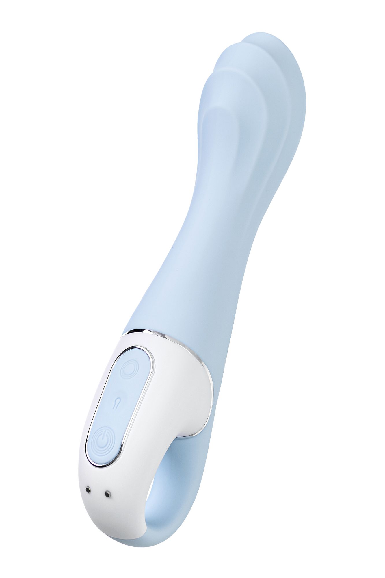 нереалистичный вибратор satisfyer air pump vibrator 5, силикон, голубой,  см. в Воронеже