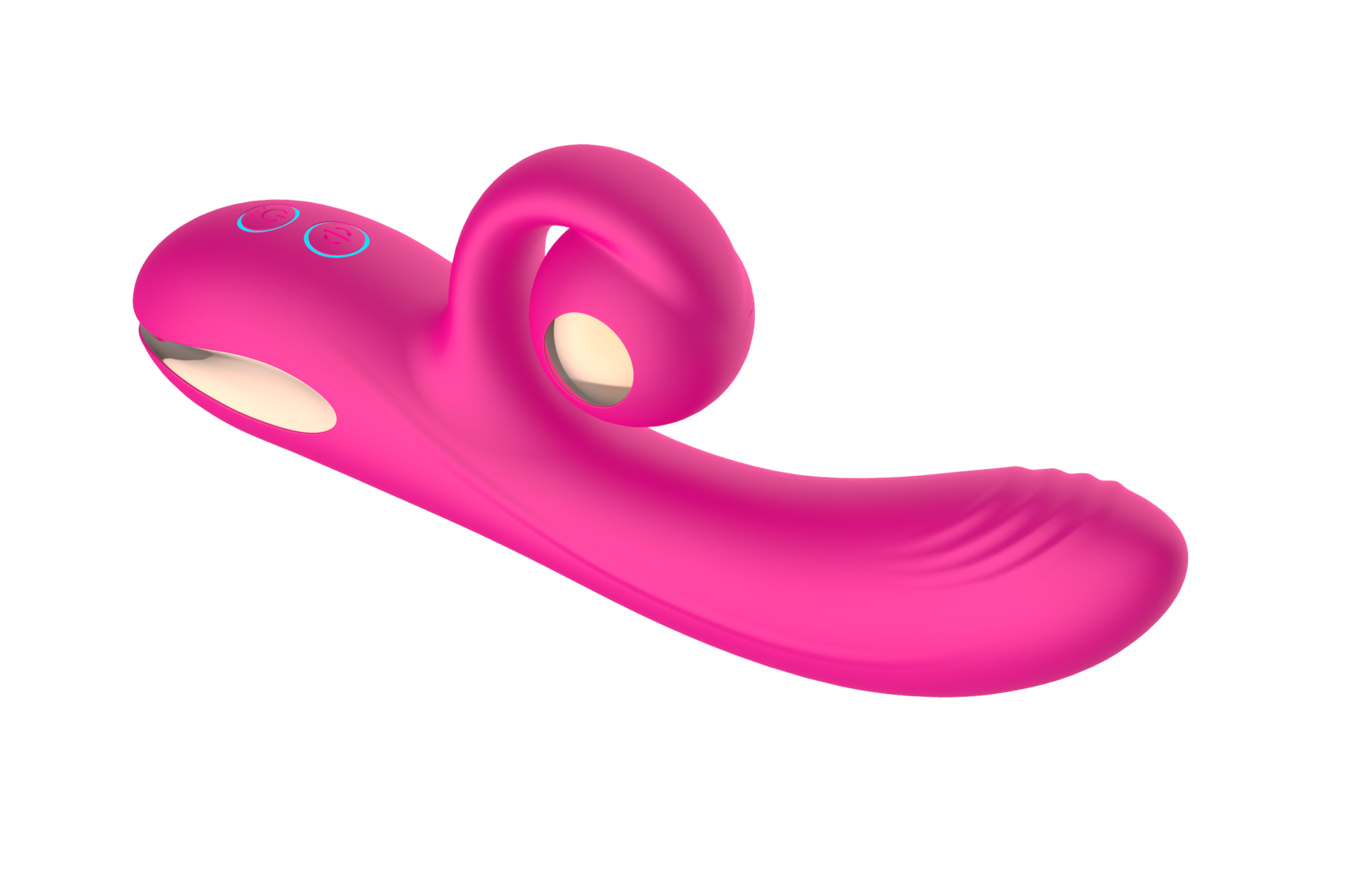 силиконовый вибратор-кролик с функцией вращения sw3052-hot-pink в Воронеже