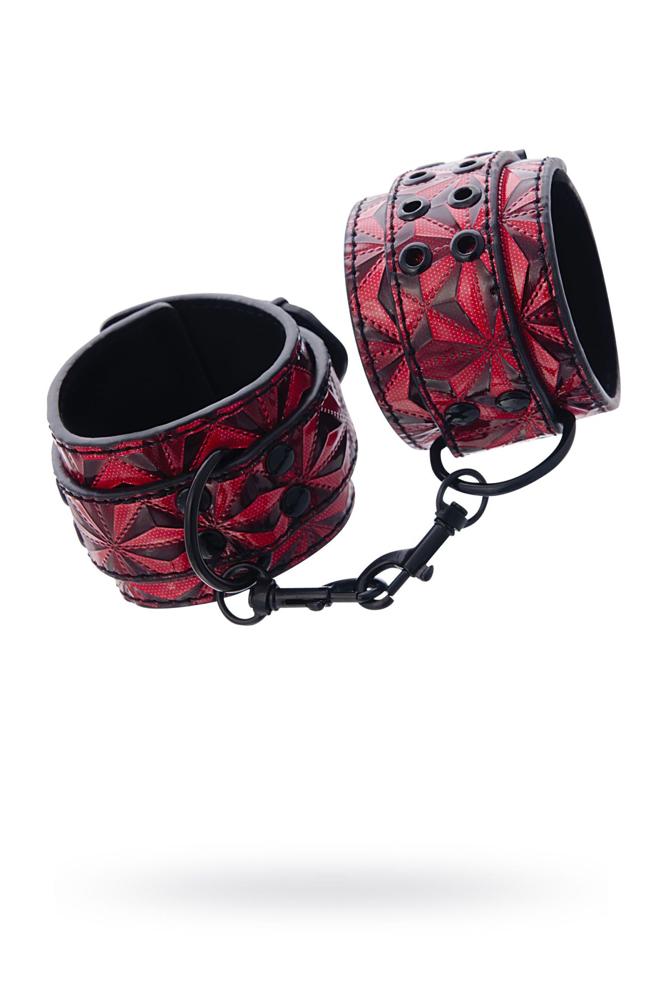 оковы toyfa theatre из материала с 3d эффектом, красные, 27 см в Воронеже