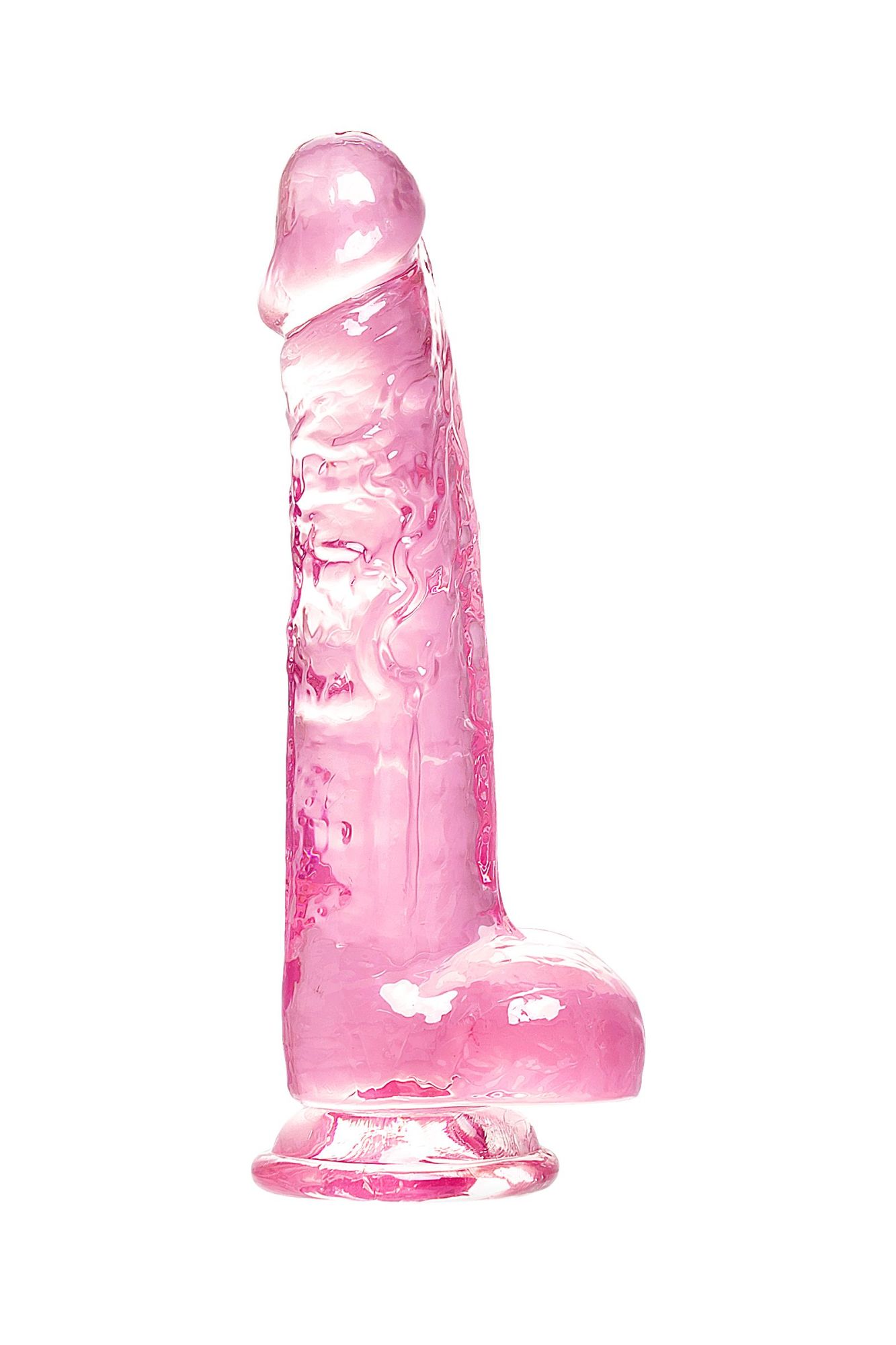 реалистичный фаллоимитатор, tpe, розовый, 19 см в Воронеже