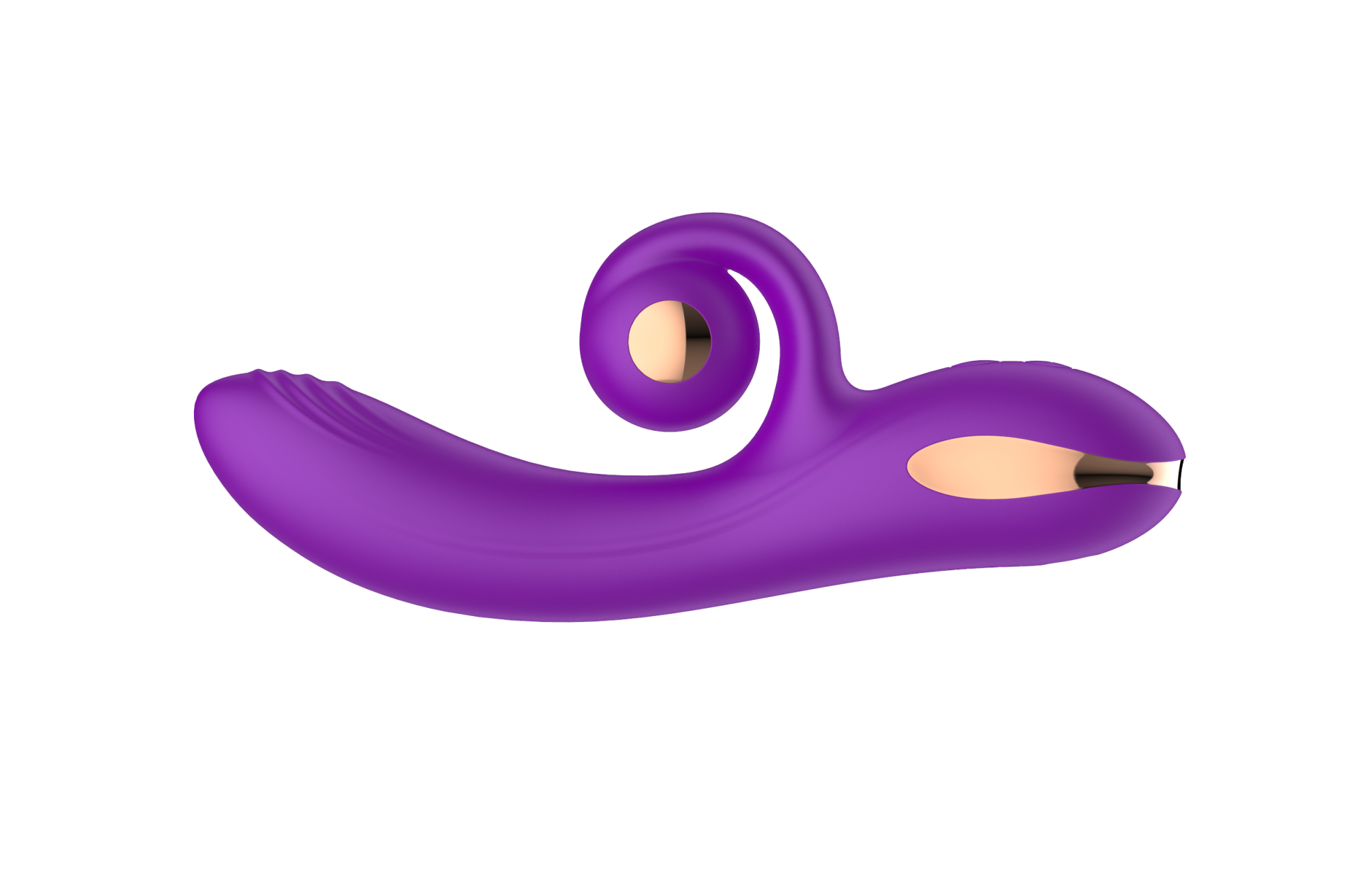 силиконовый вибратор-кролик с функцией вращения sw3052-purple в Воронеже
