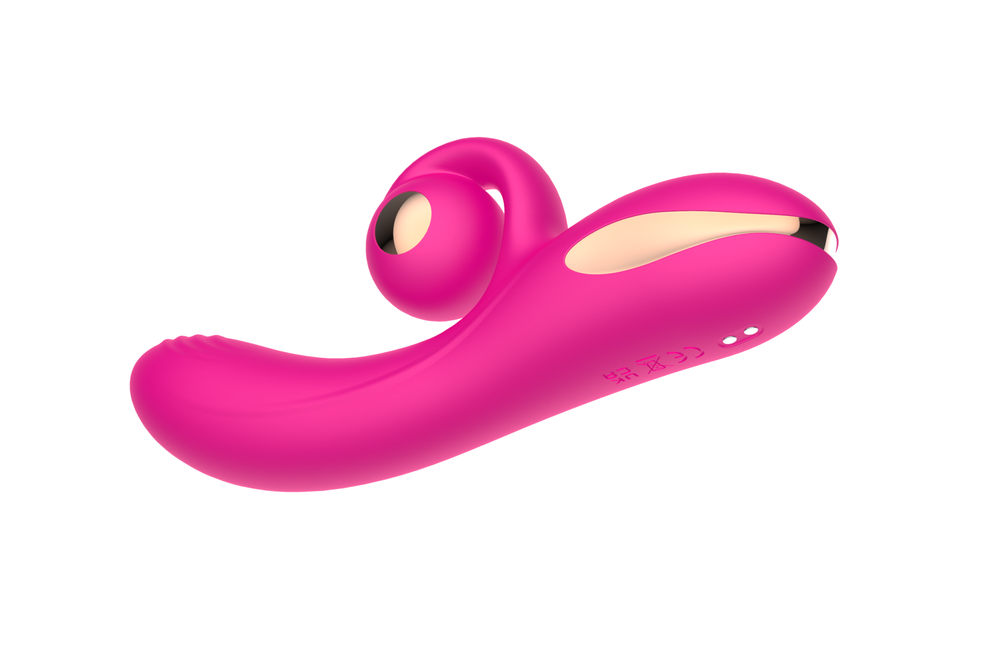 силиконовый вибратор-кролик с функцией вращения sw3052-hot-pink в Воронеже