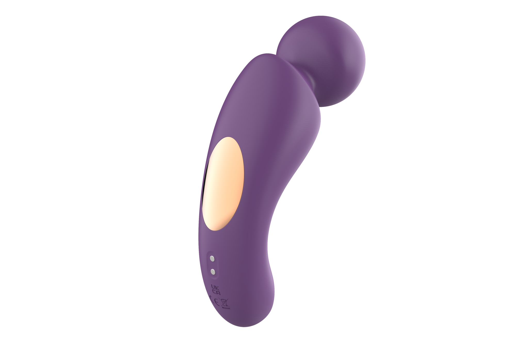 вибратор- вонд с изогнутым корпусом secwell sw24125-purple в Воронеже