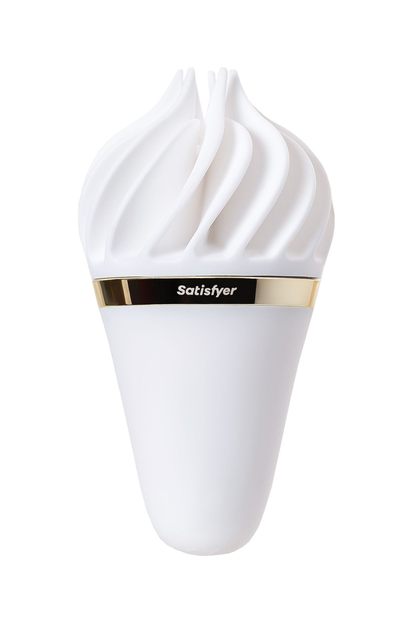 вибромассажер satisfyer layons sweet treat, силикон, белый, 10,4 см. в Воронеже