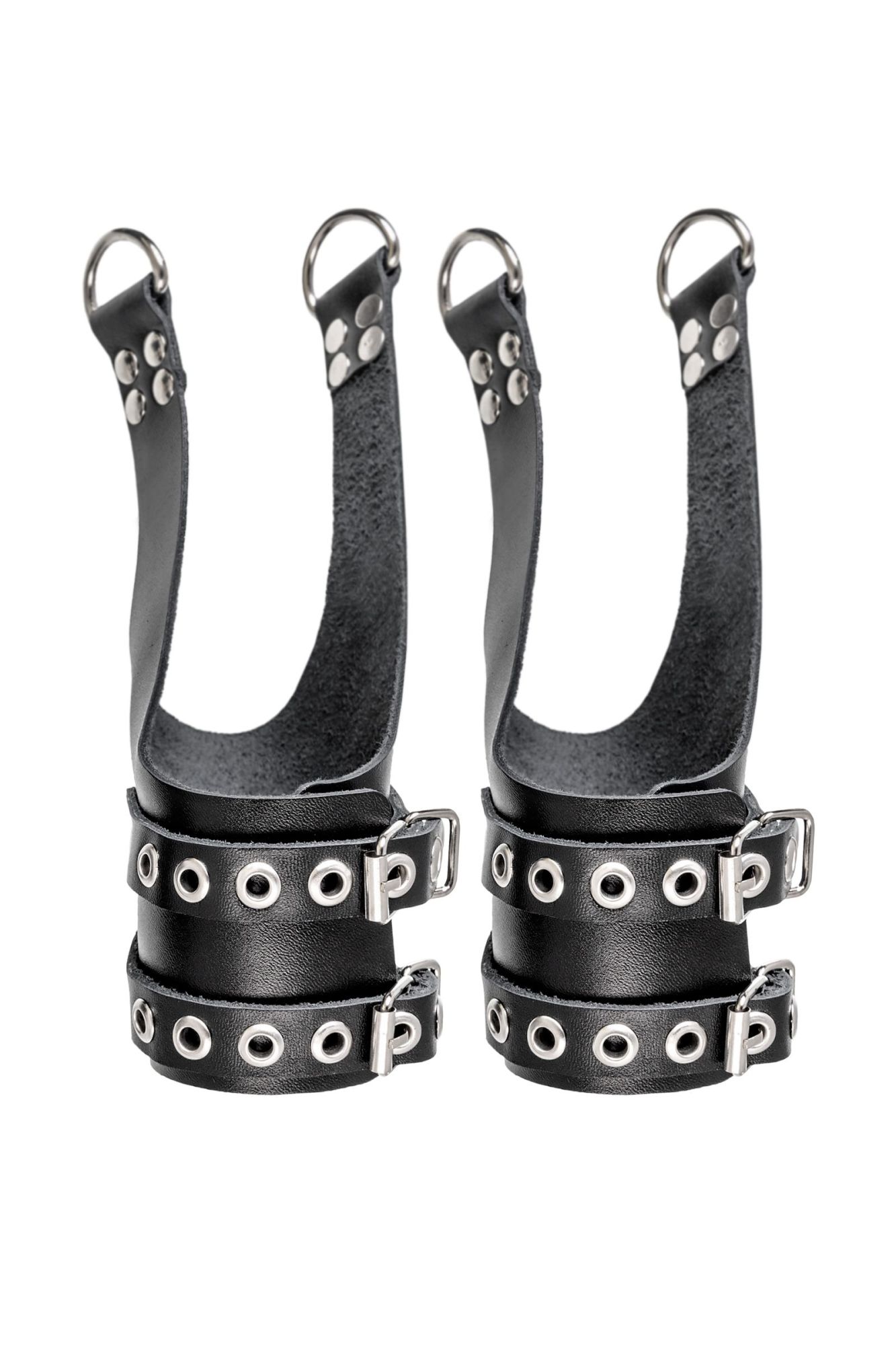 подвес pecado bdsm, «грубый» с люверсами, натуральная кожа, чёрный в Воронеже