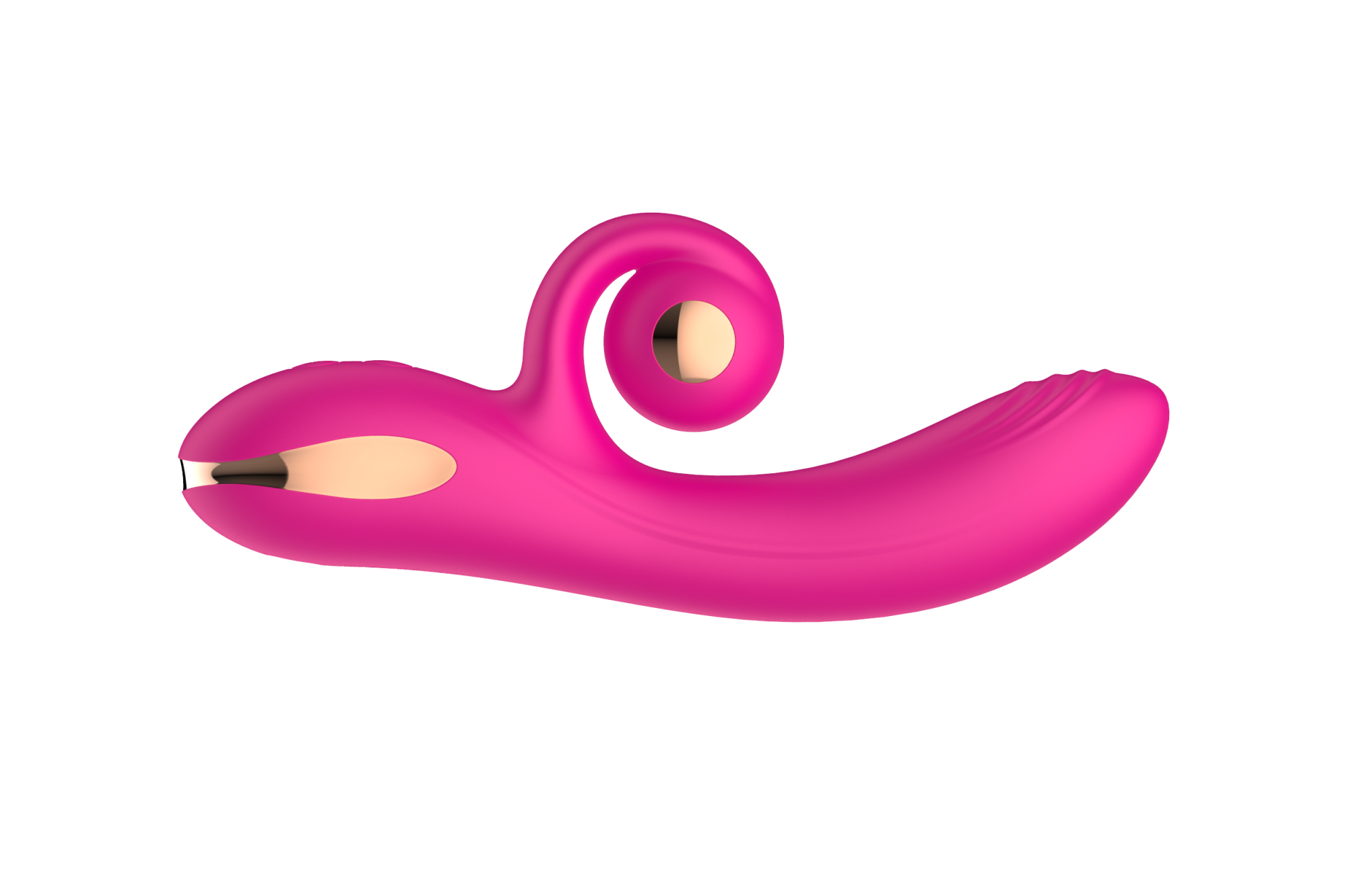 силиконовый вибратор-кролик с функцией вращения sw3052-hot-pink в Воронеже