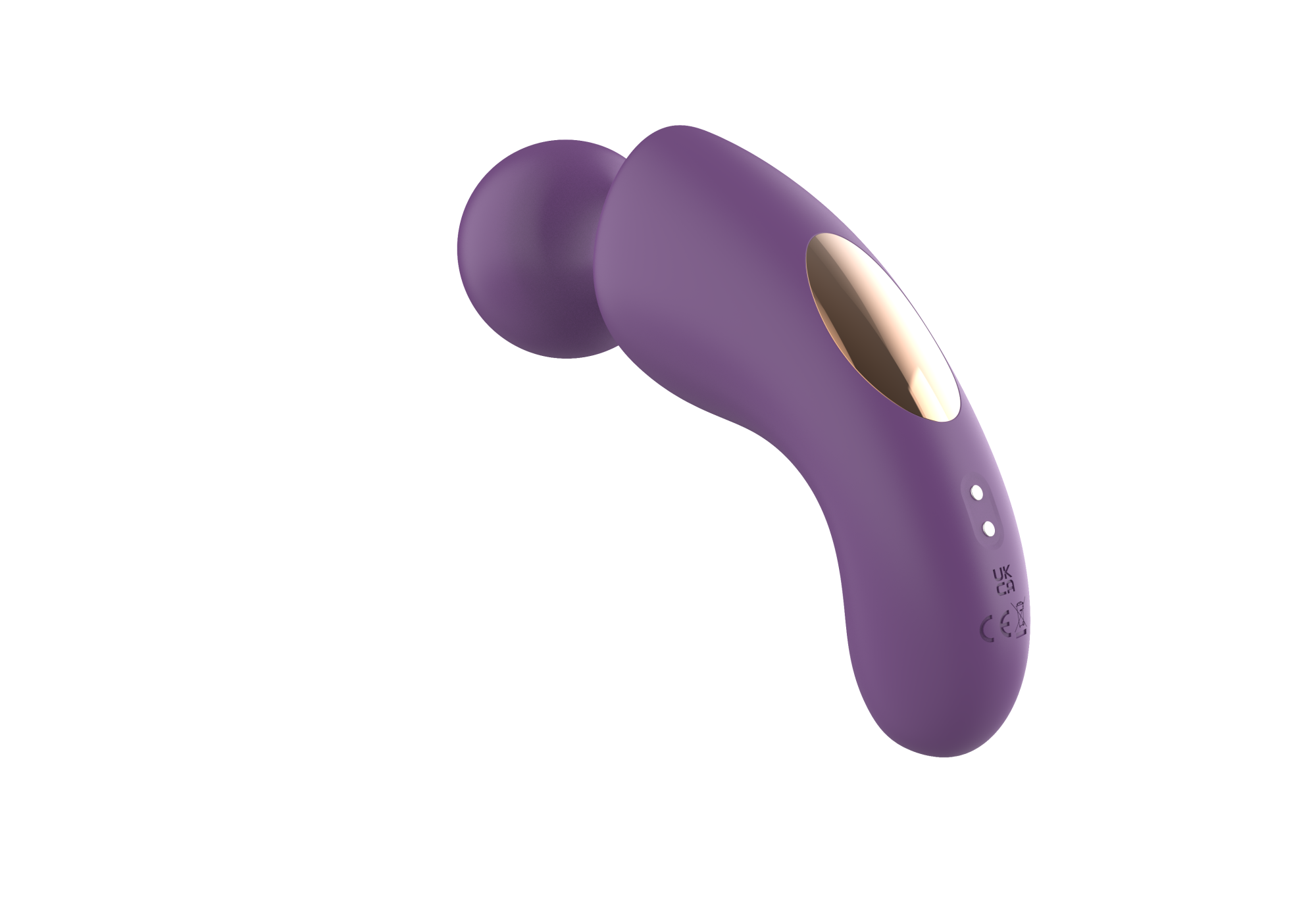 вибратор- вонд с изогнутым корпусом secwell sw24125-purple в Воронеже