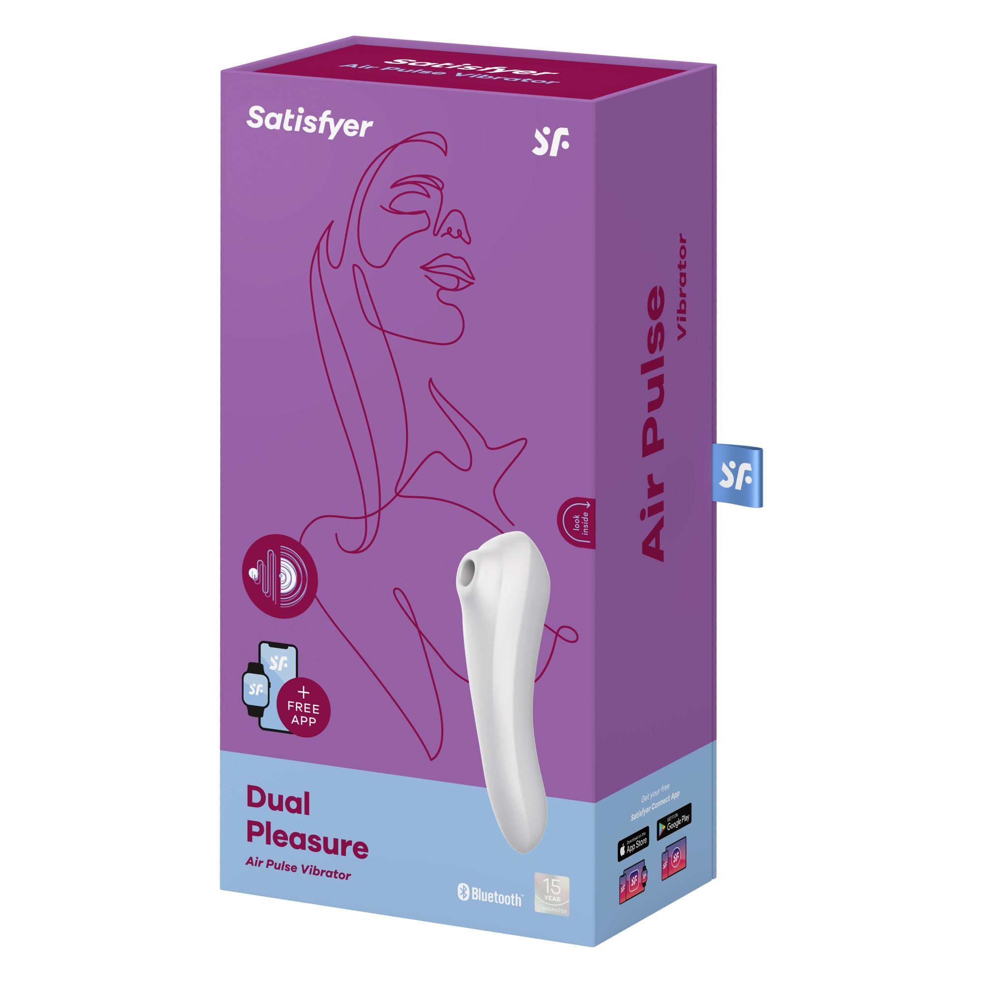вакуумный массажер satisfyer dual pleasure white 003092sa в Воронеже