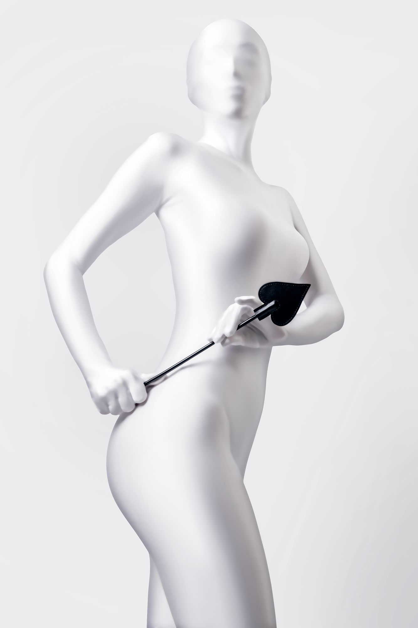 стек anonymo #0007, pu кожа, черный, 36 см в Воронеже