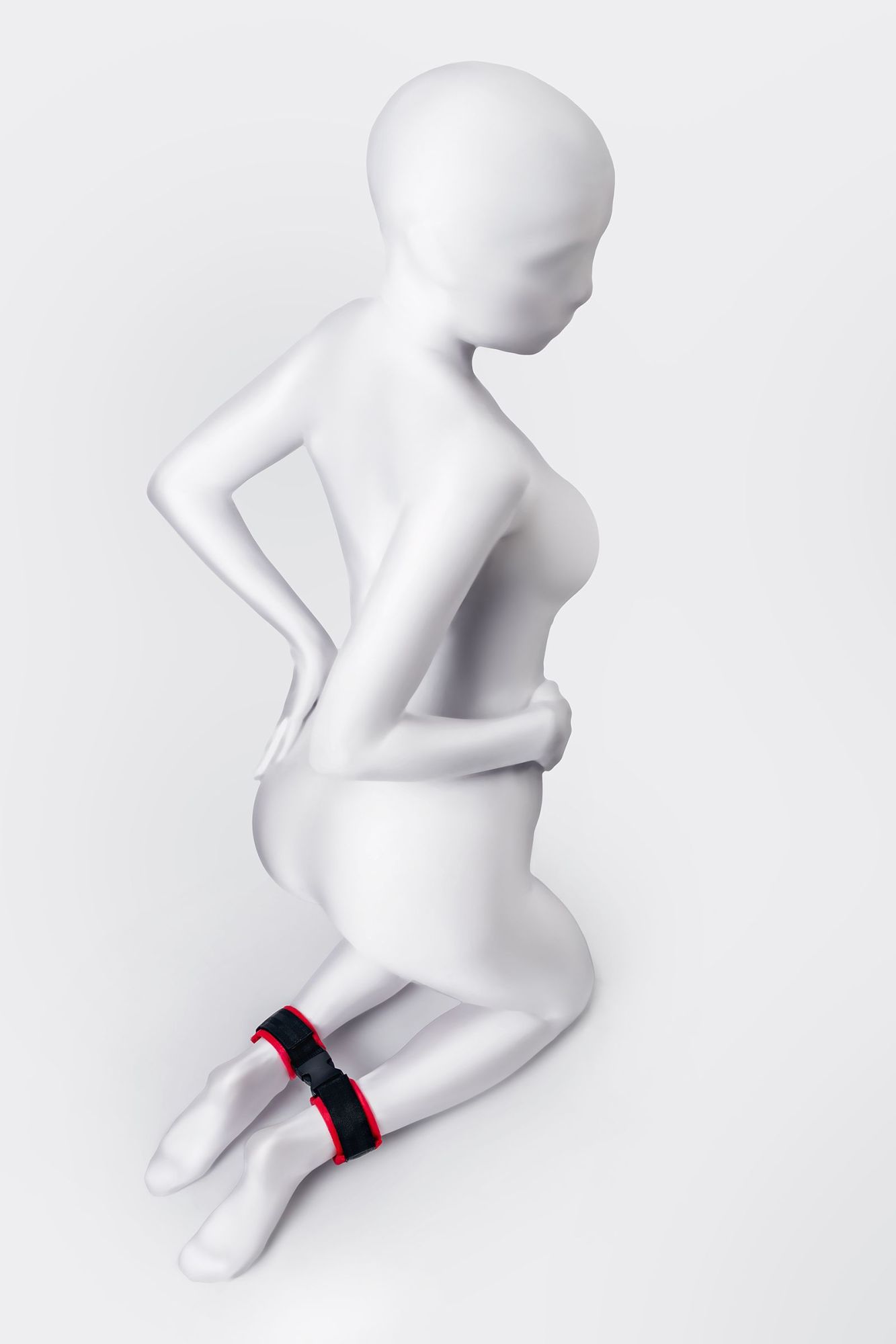 поножи anonymo #0156, велюр, красные, 29 см в Воронеже