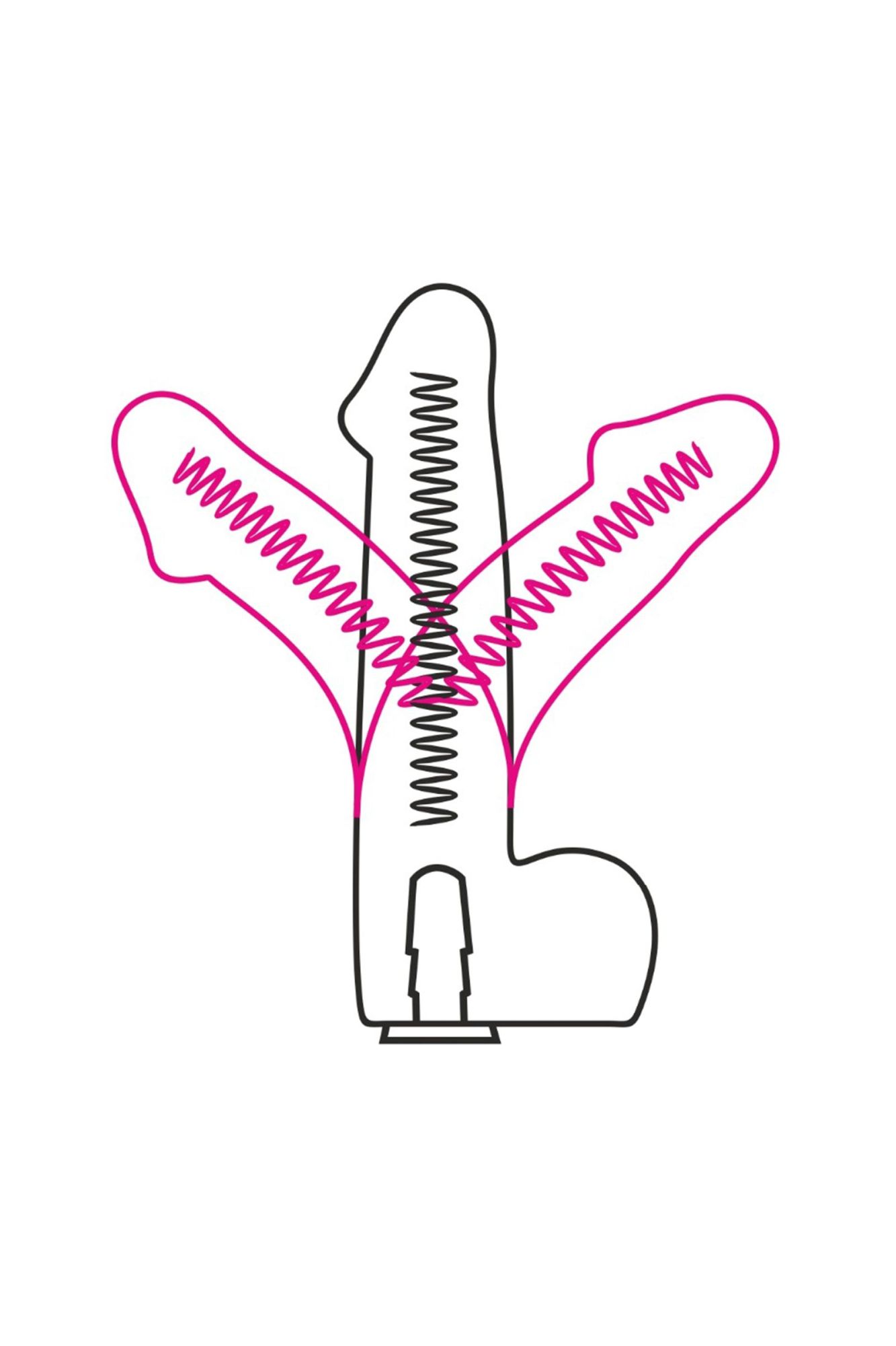 фаллоимитатор неоскин на присоске flex & fix sistem lovetoy, tpr, телесный, 21 см в Воронеже