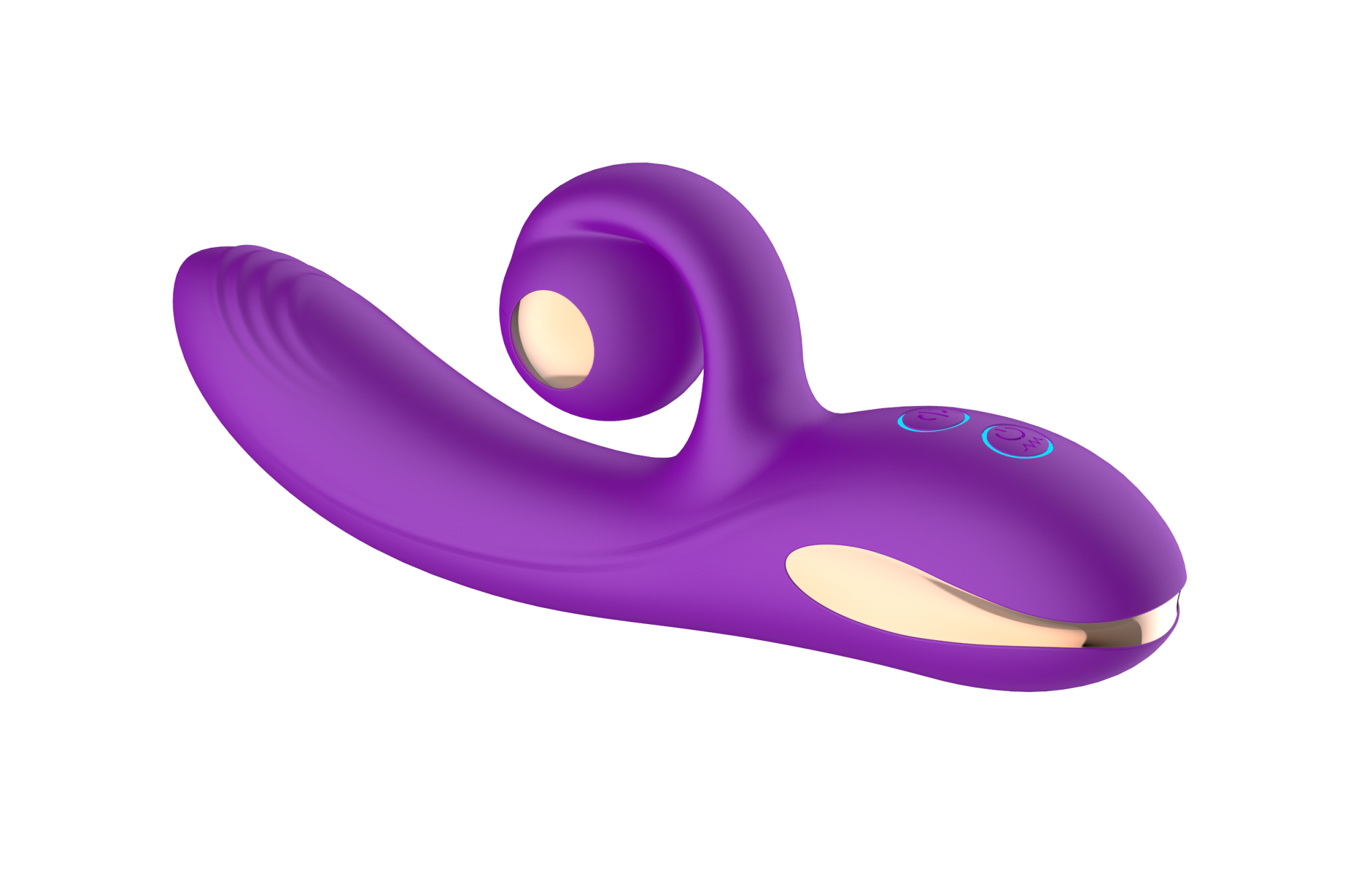 силиконовый вибратор-кролик с функцией вращения sw3052-purple в Воронеже