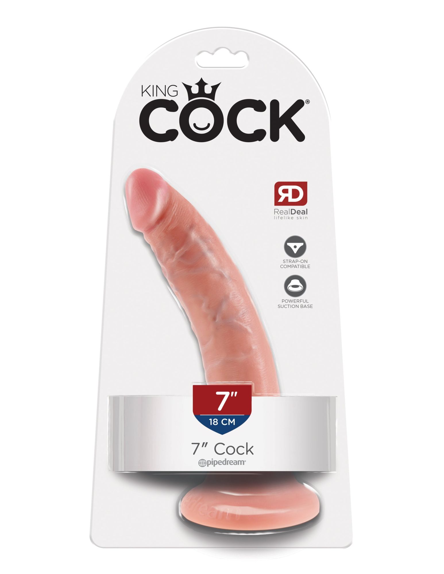 фаллоимитатор king cock 7" cock - flesh pipedream 550221pd в Воронеже
