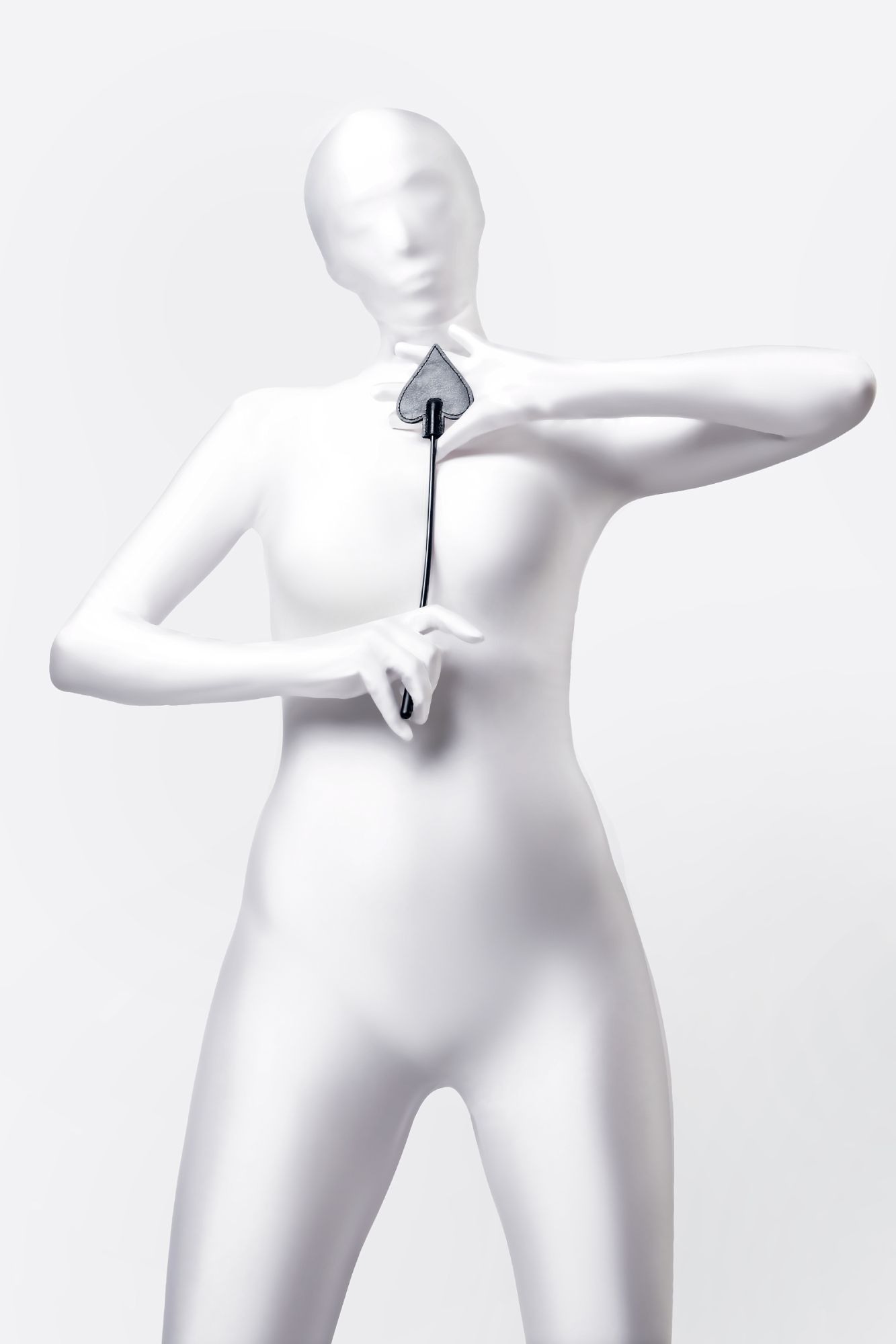 стек anonymo #0007, pu кожа, черный, 36 см в Воронеже