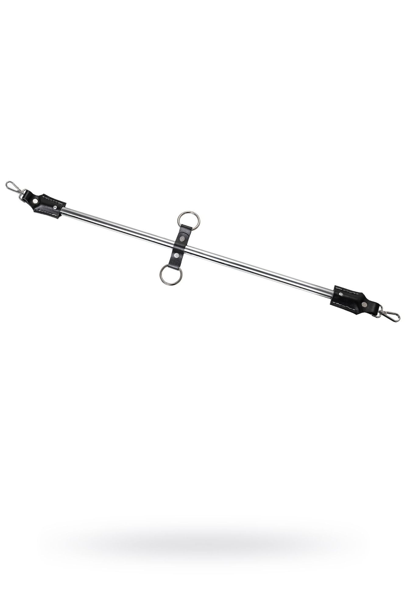 распорка большая для фиксации pecado bdsm, металлическая с карабинами, наконечники-натуральная кожа в Воронеже