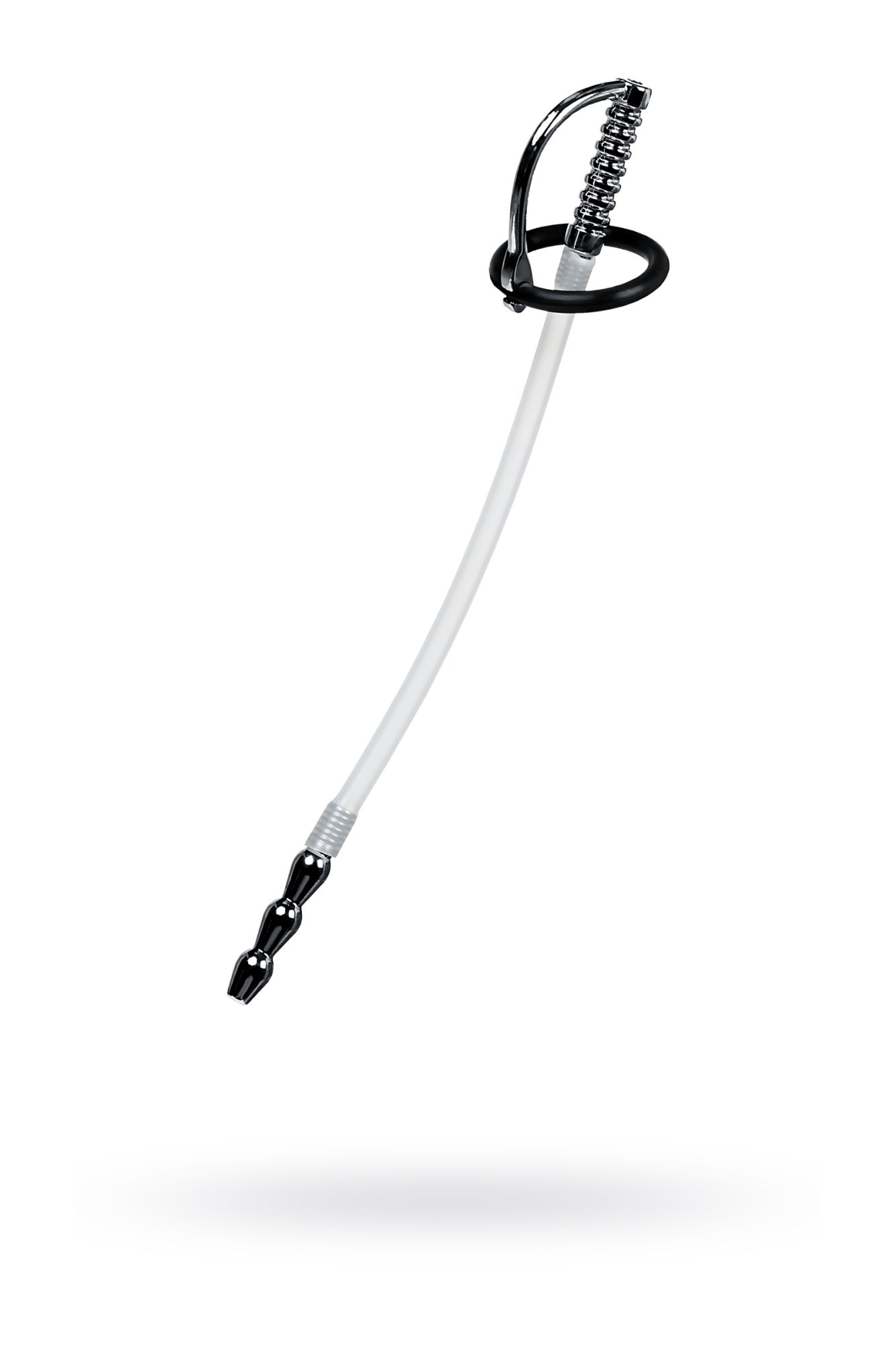 уретральный катетер metal by toyfa, со сменными фиксирующими кольцами, силикон, серебряный в Воронеже