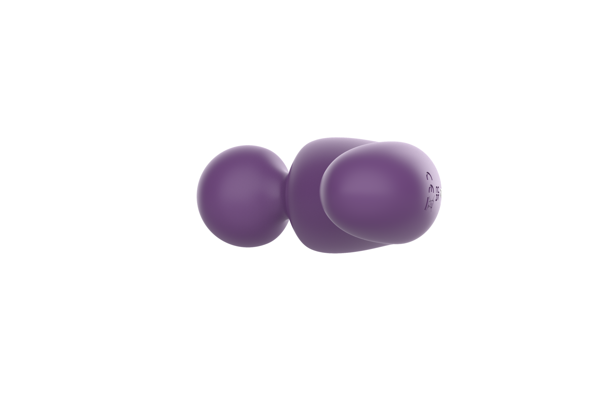 вибратор- вонд с изогнутым корпусом secwell sw24125-purple в Воронеже