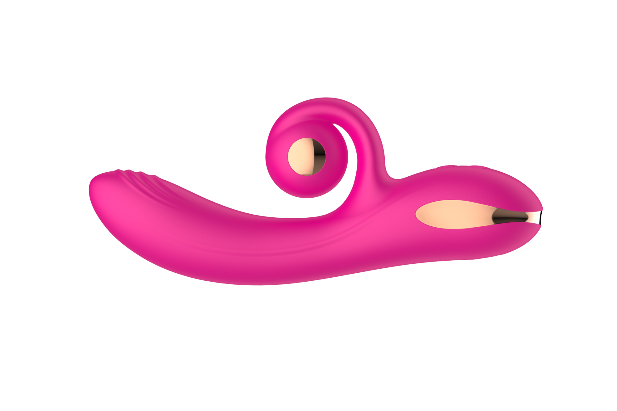 силиконовый вибратор-кролик с функцией вращения sw3052-hot-pink в Воронеже
