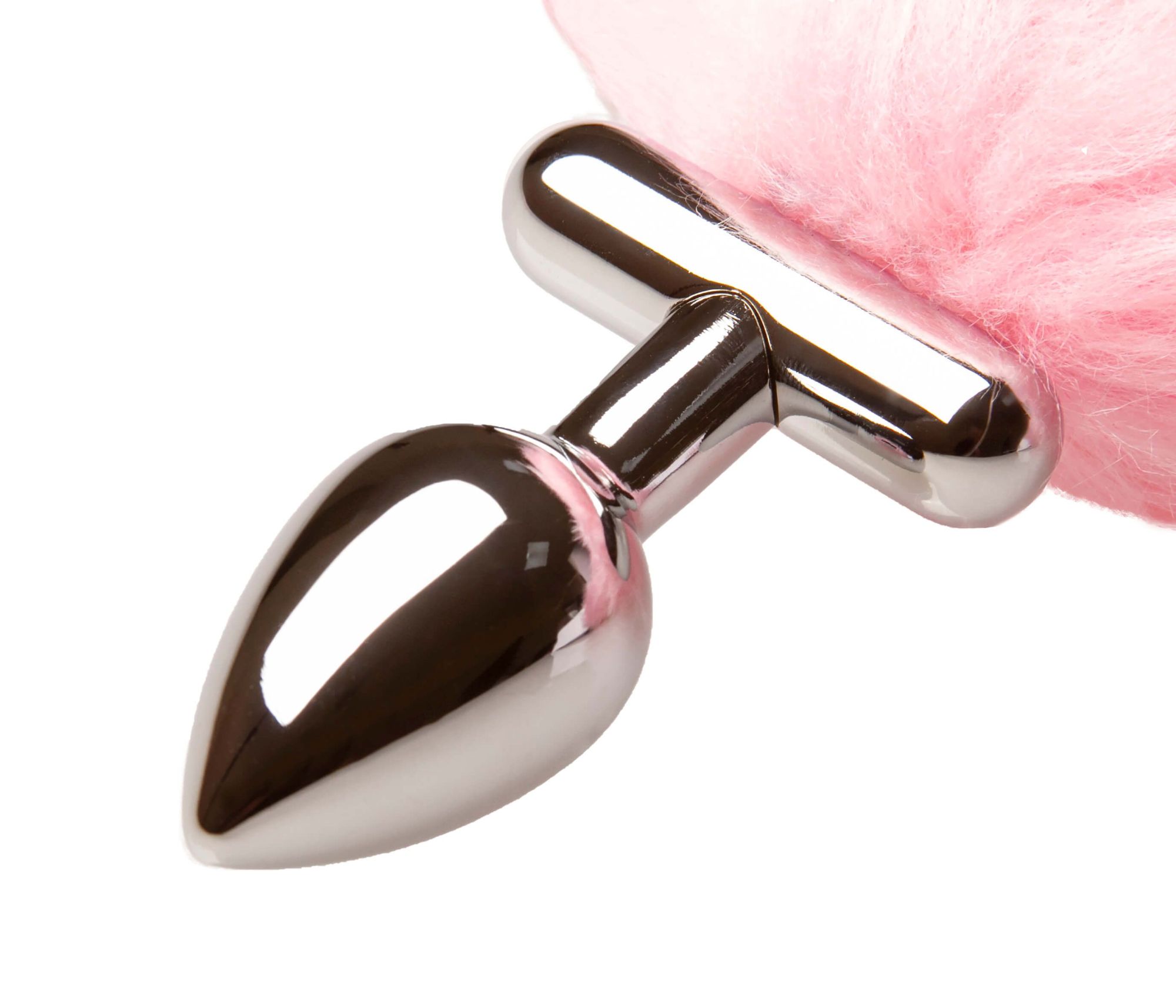 led пробка c длинным хвостом металлическая, розовая в Воронеже