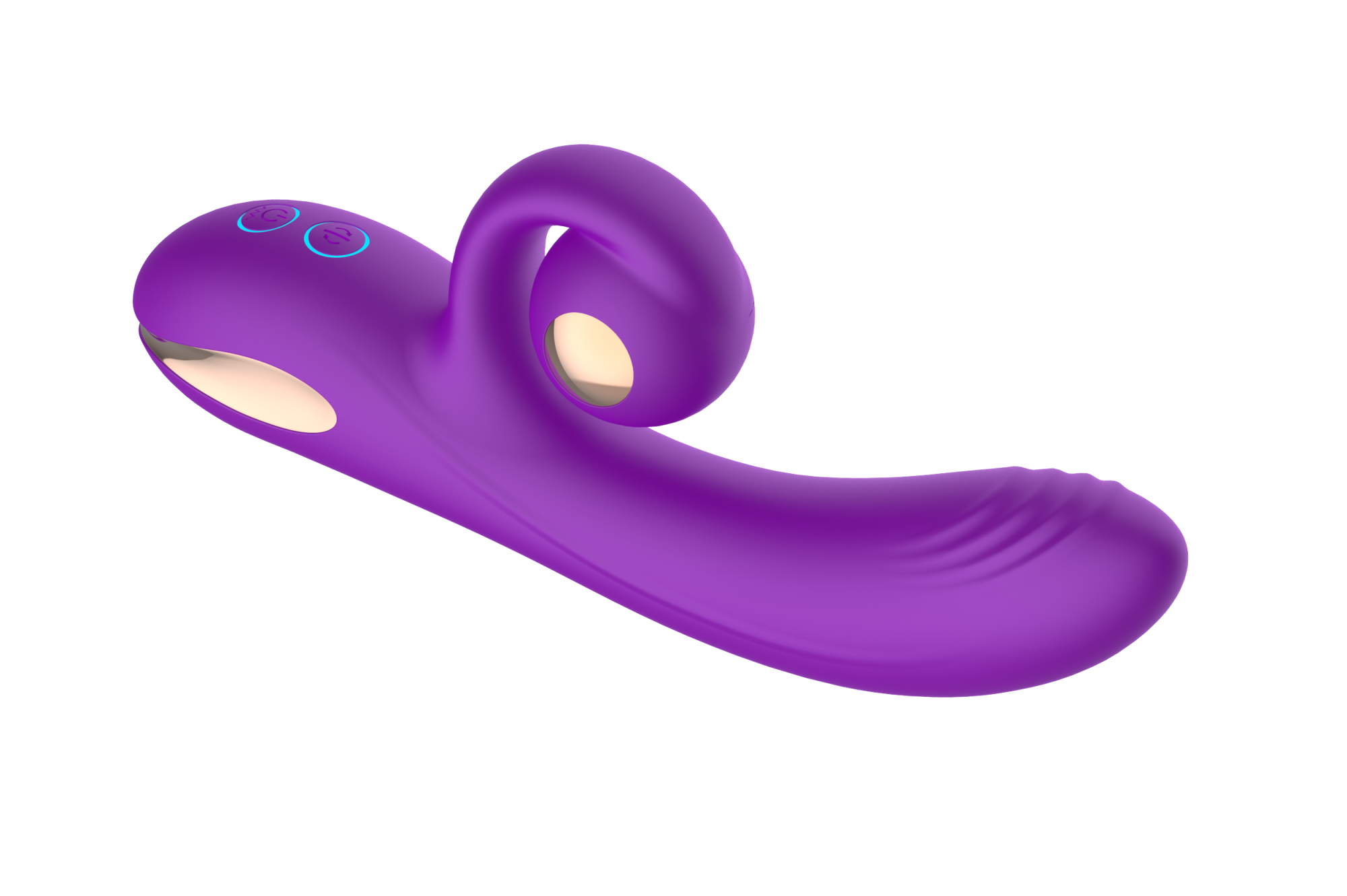 силиконовый вибратор-кролик с функцией вращения sw3052-purple в Воронеже