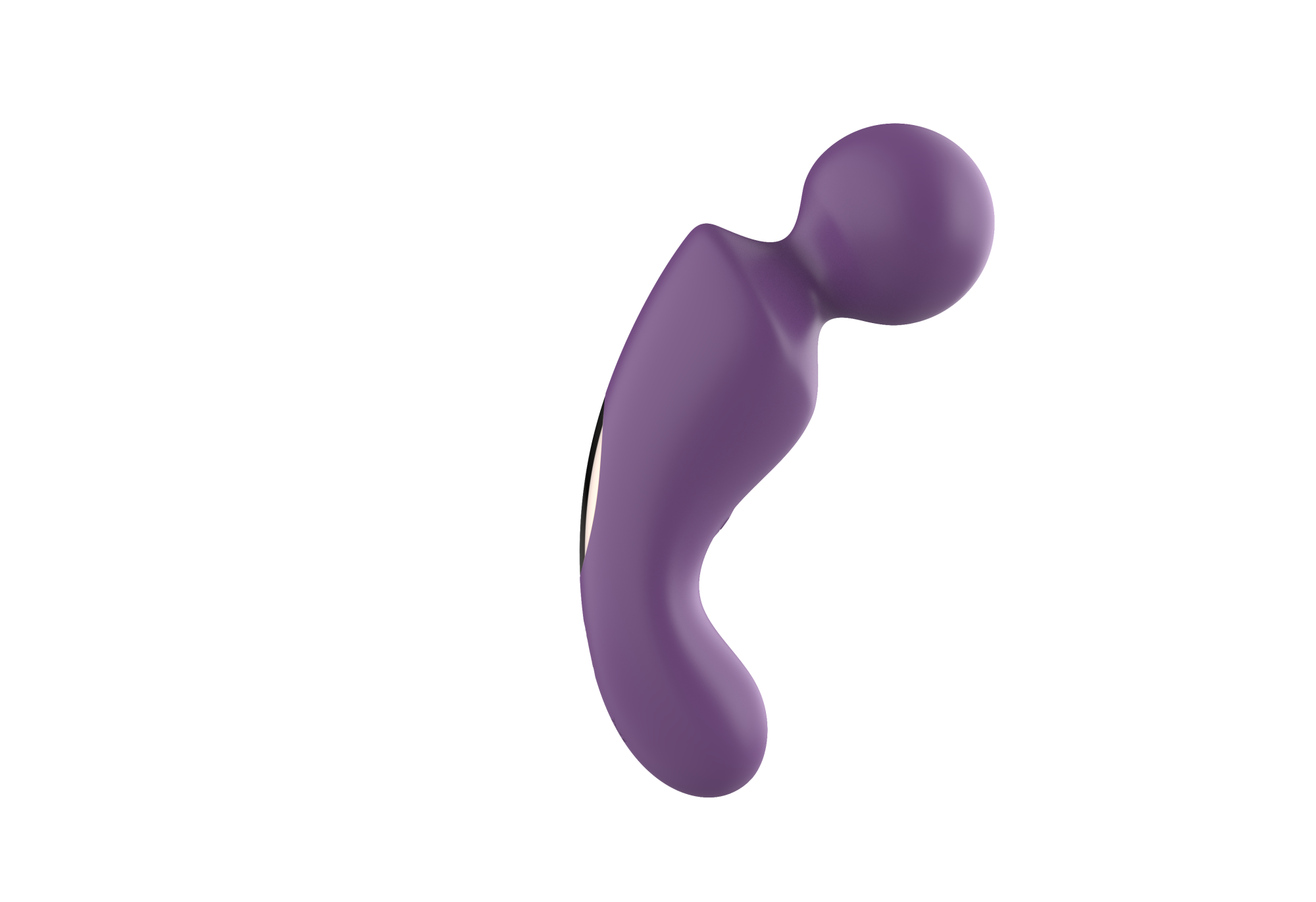 вибратор- вонд с изогнутым корпусом secwell sw24125-purple в Воронеже