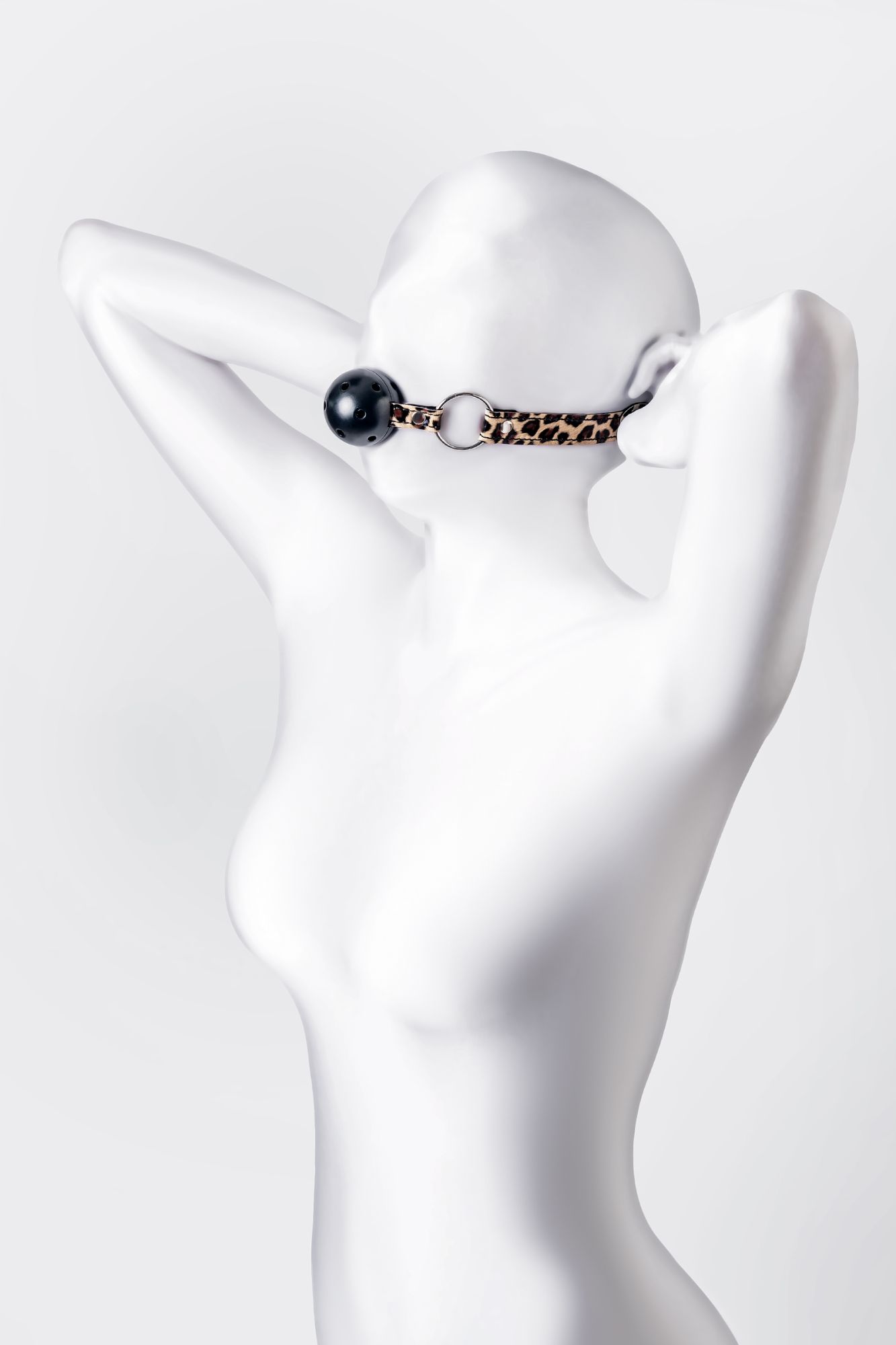 кляп anonymo #0302, abs пластик, черный, 64 см в Воронеже