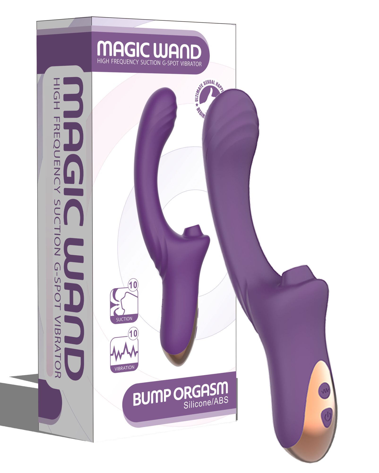 вагинально-клиторальный вибратор secwell sw3044-purple в Воронеже