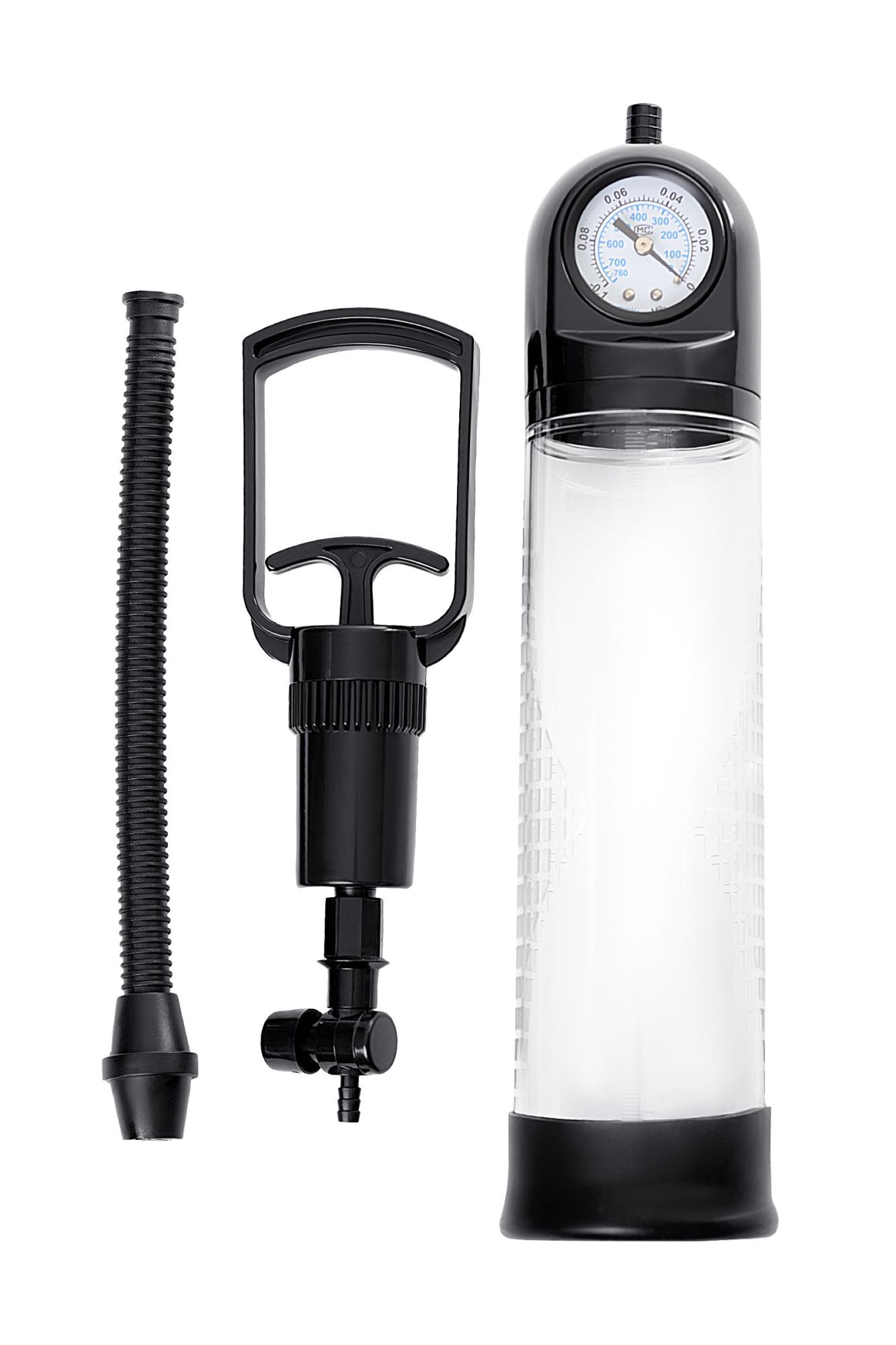 механическая помпа sexus men training helmer, abs-пластик, черная, 70 см в Воронеже