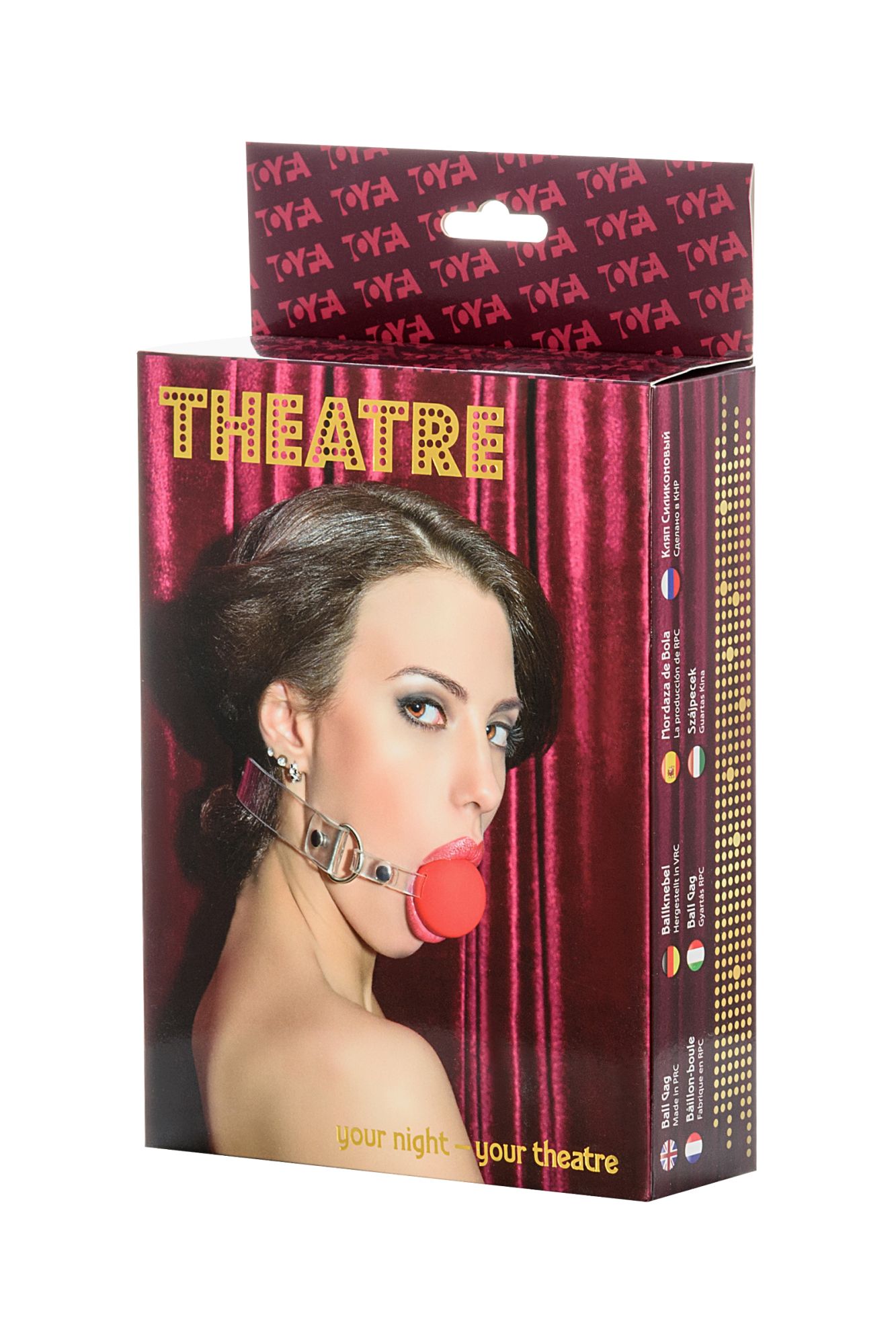 кляп toyfa theatre, силикон, красный в Воронеже