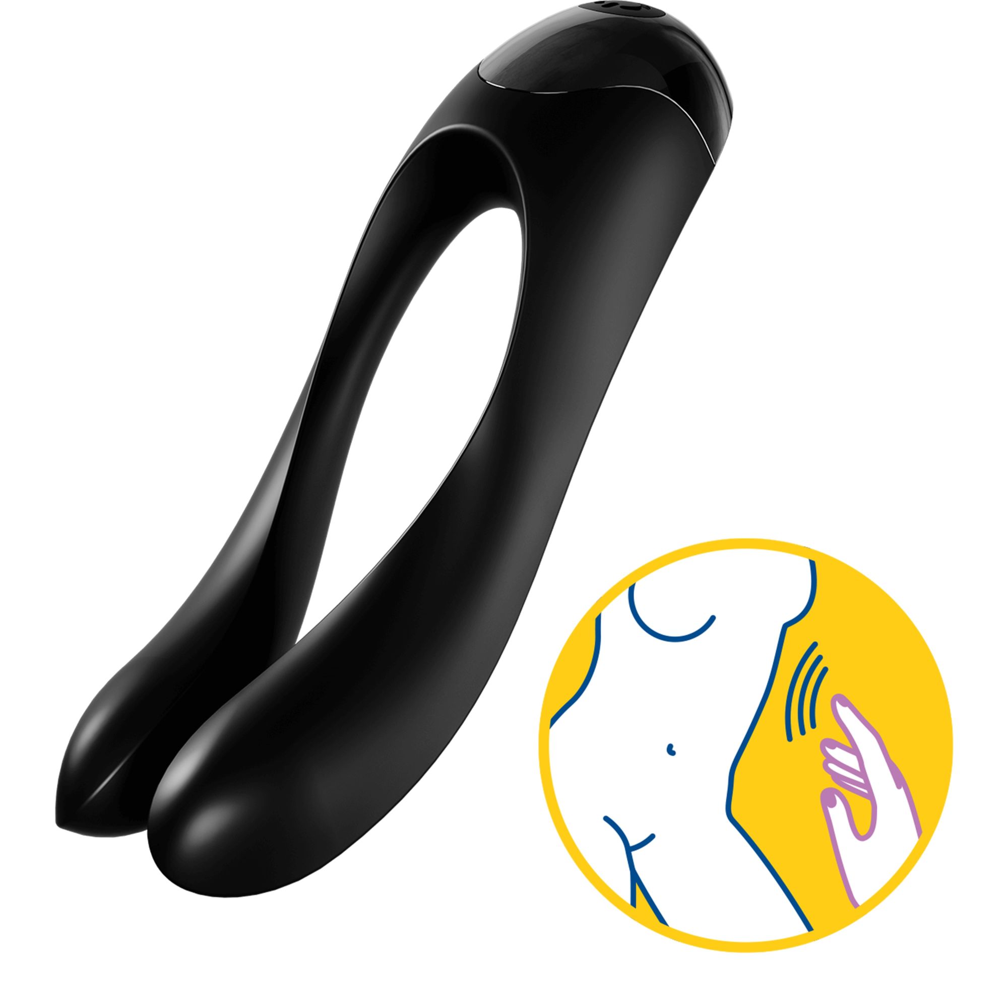 универсальный пальчиковый вибратор satisfyer candy cane black 004136sa в Воронеже